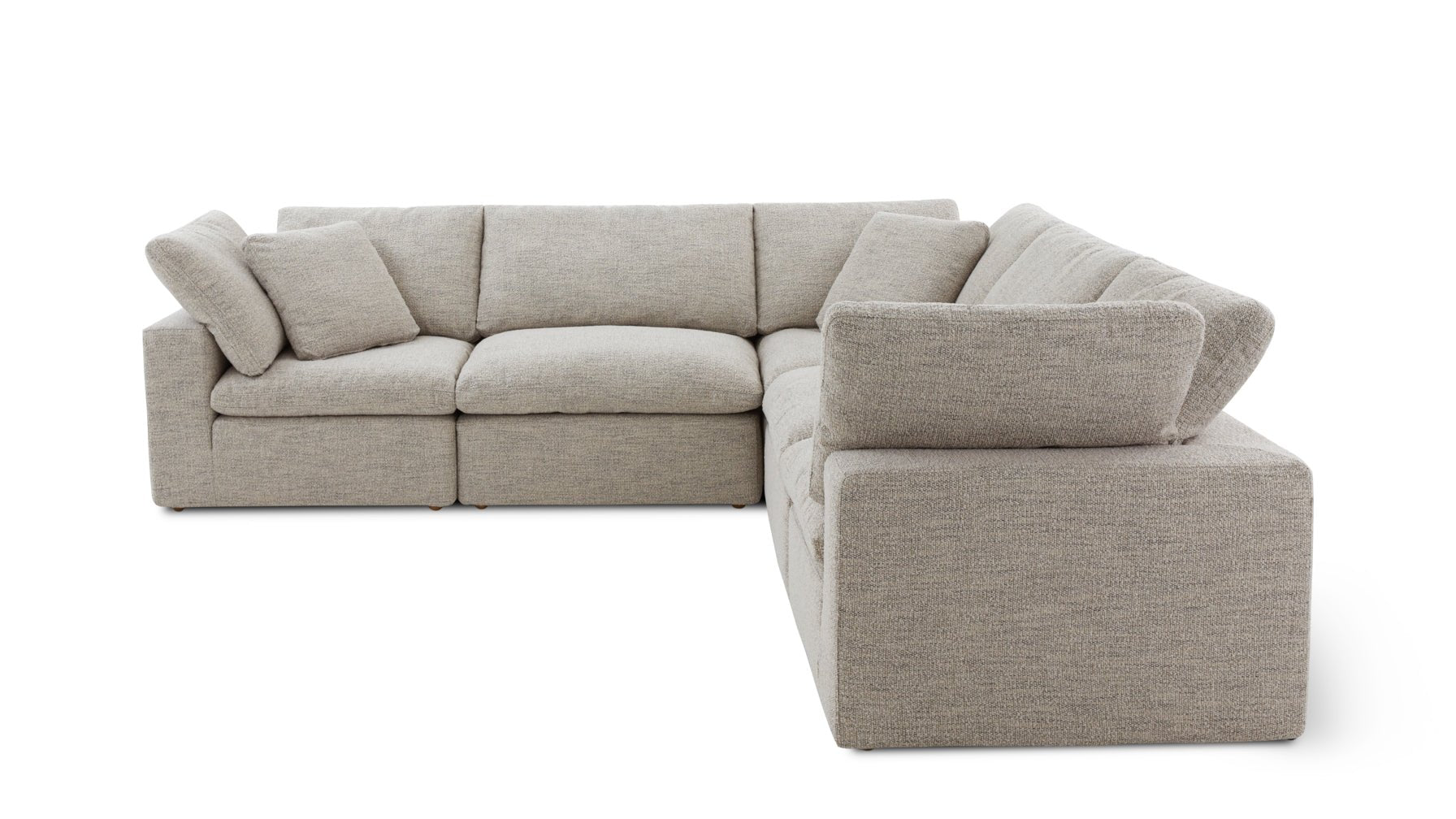 Movie Night™ 5-Piece Modular Sectional Closed, Standard, Oatmeal_image