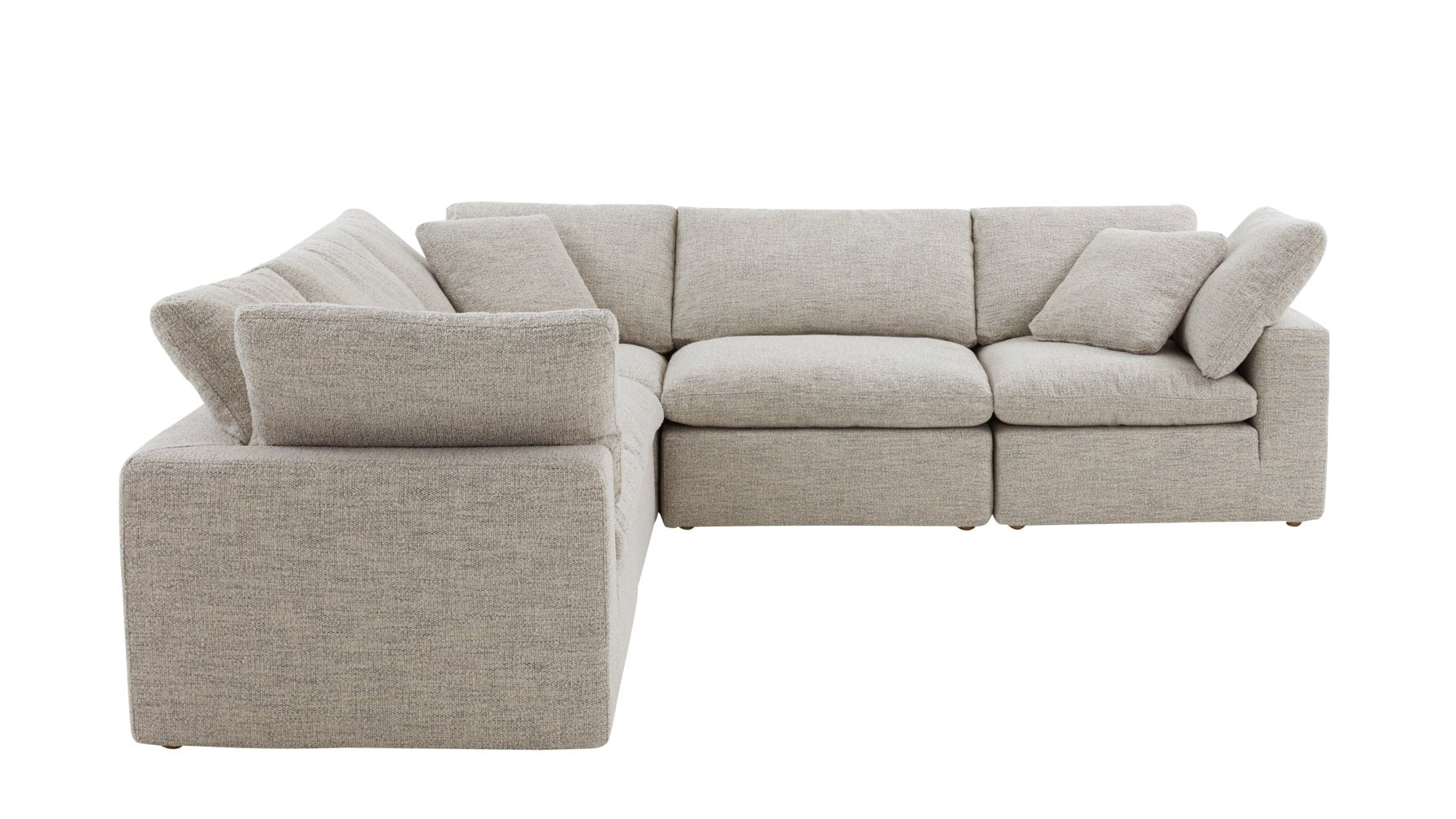 Movie Night™ 5-Piece Modular Sectional Closed, Standard, Oatmeal - Image 10