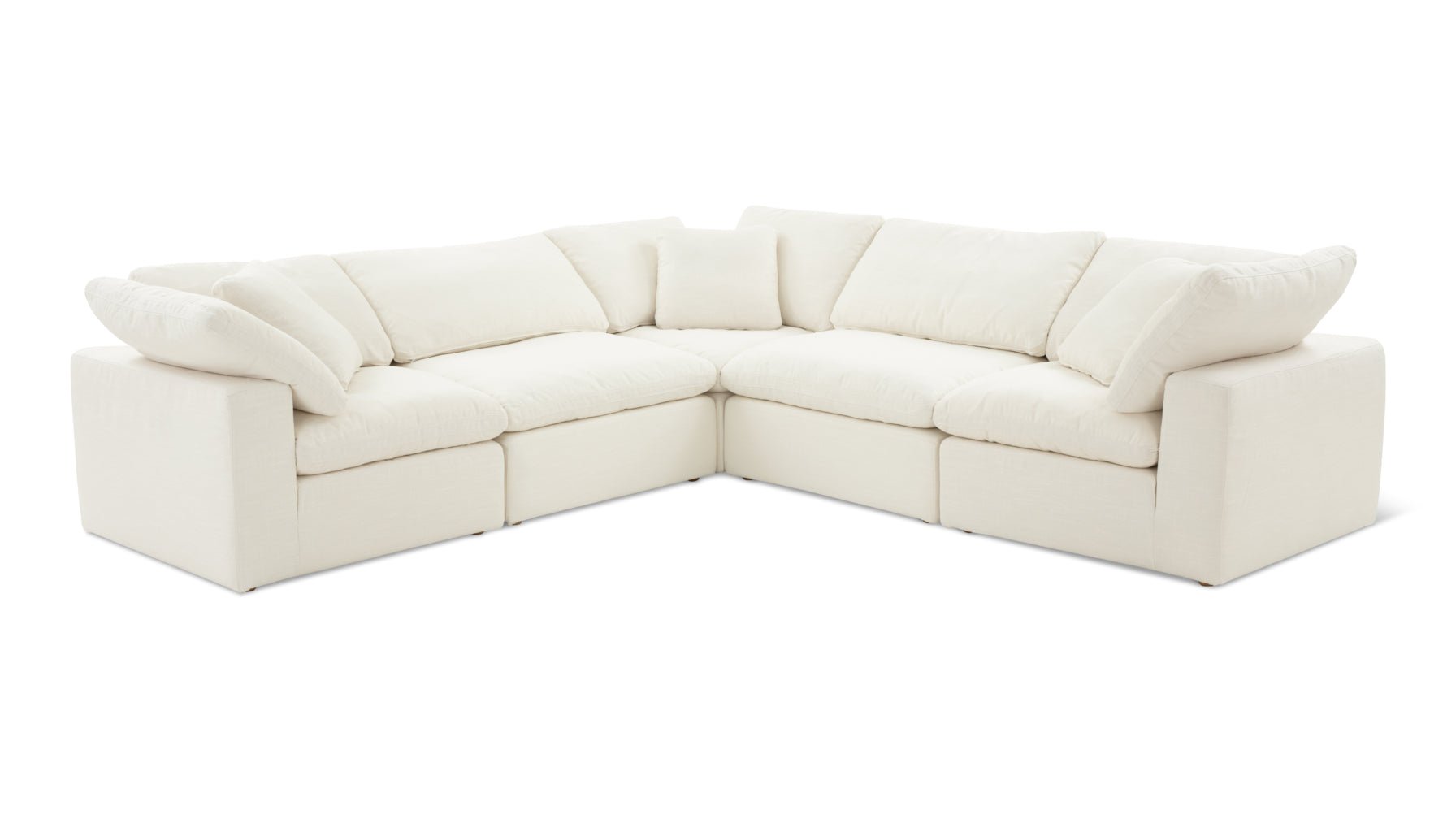 Movie Night™ 5-Piece Modular Sectional Closed, Standard, Cream Linen_image