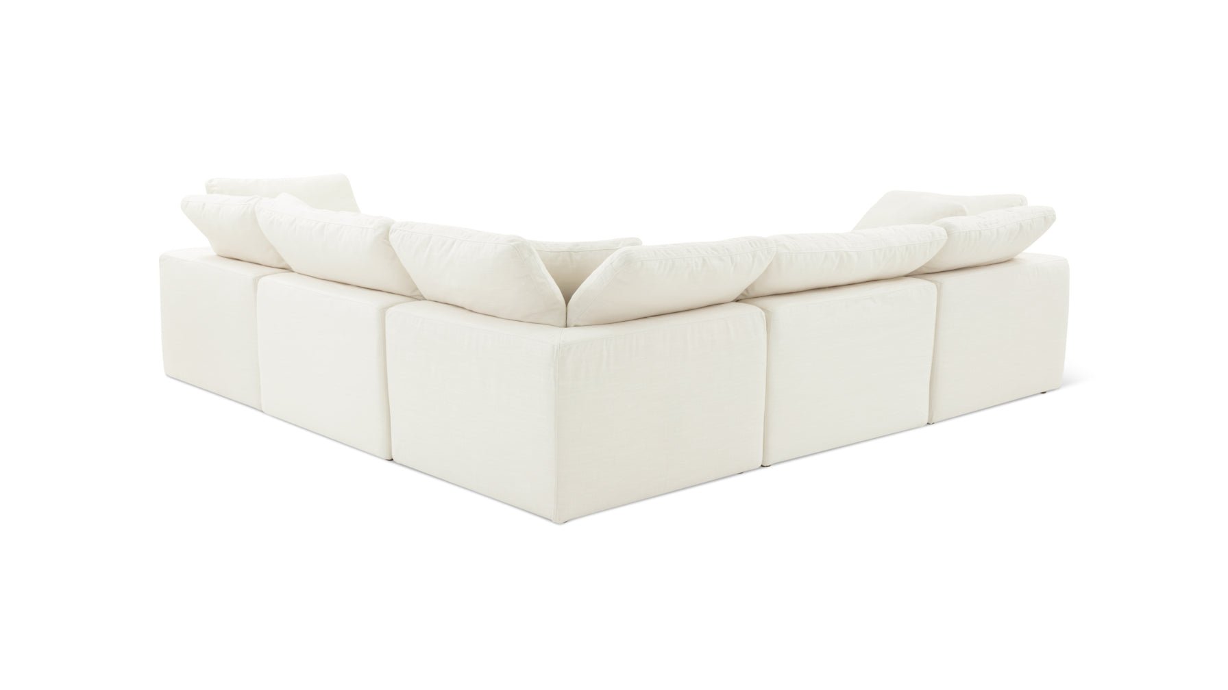 Movie Night™ 5-Piece Modular Sectional Closed, Standard, Cream Linen - Image 12