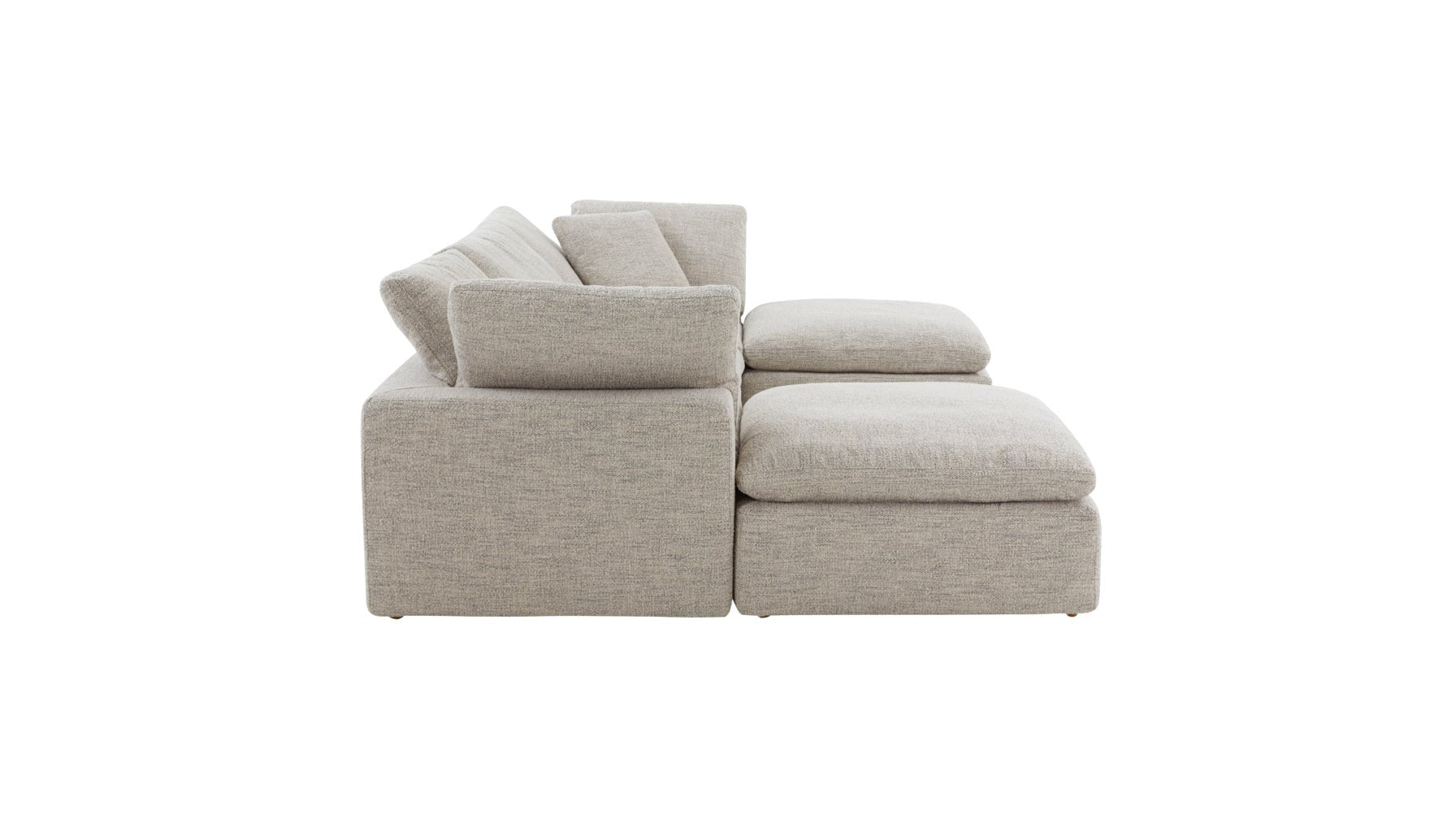 Movie Night™ 5-Piece Modular U-Shaped Sectional, Standard, Oatmeal - Image 10