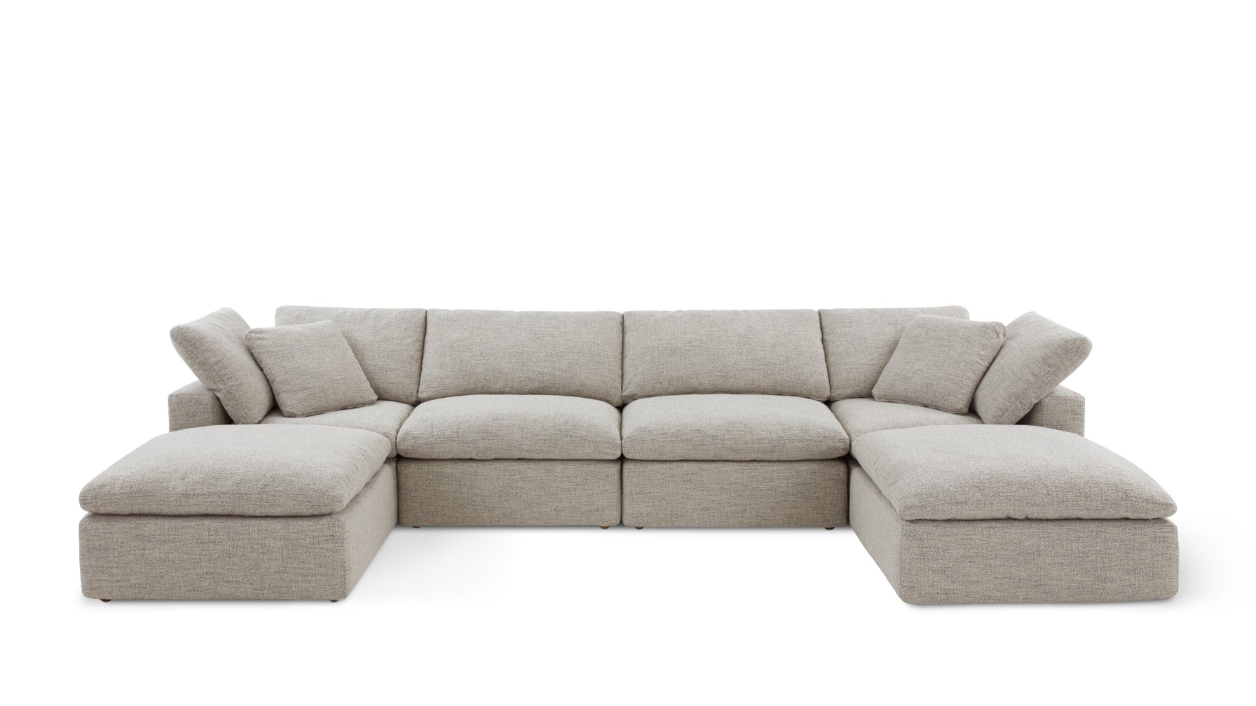 Movie Night™ 6-Piece Modular U-Shaped Sectional, Large, Oatmeal_image