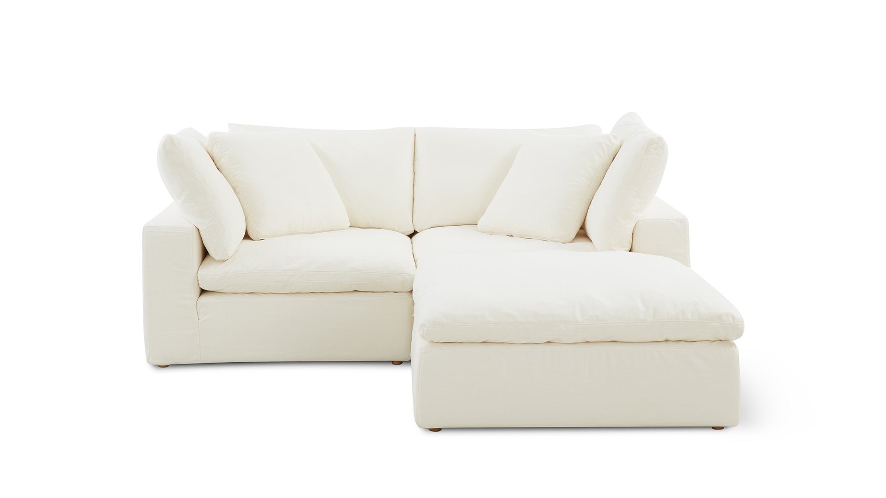 Movie Night™ 3-Piece Modular Sectional, Large, Cream Linen - Image 1