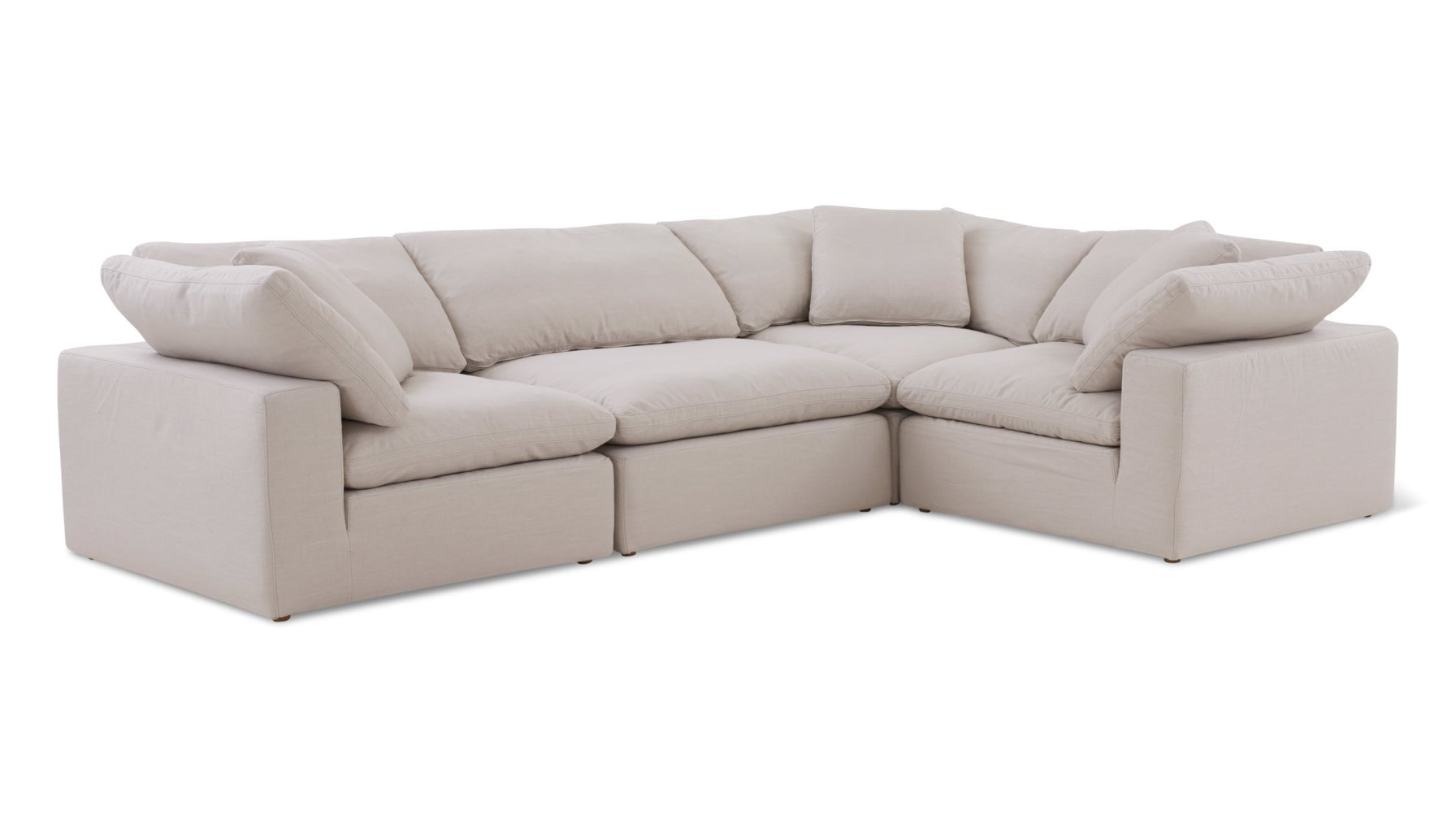 Movie Night™ 4-Piece Modular Sectional Closed, Standard, Clay - Image 10