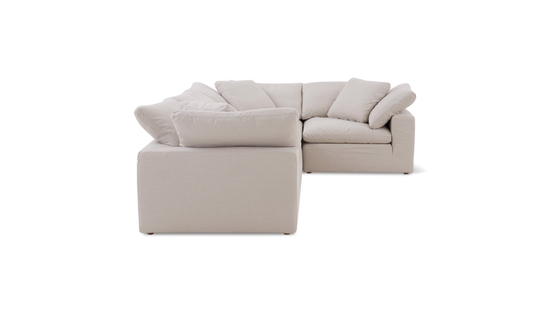 Movie Night™ 4-Piece Modular Sectional Closed, Large, Clay - Image 11