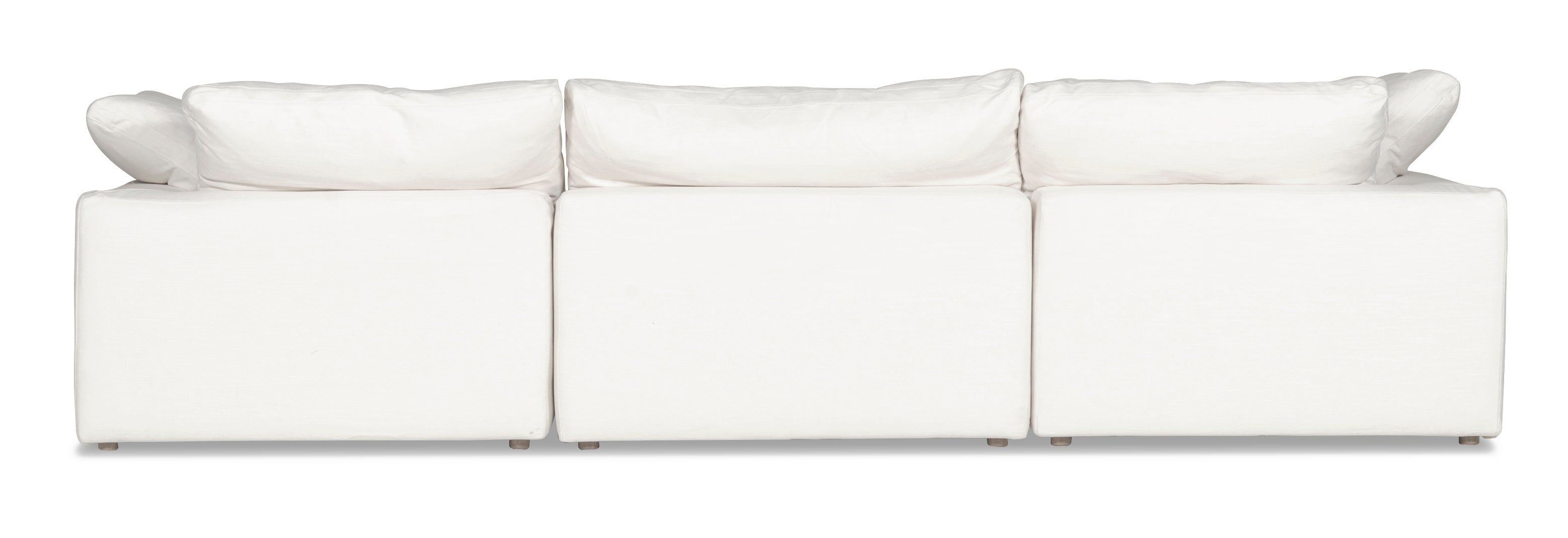 Movie Night™ 4-Piece Modular Sectional Closed, Large, Cream Linen - Image 7