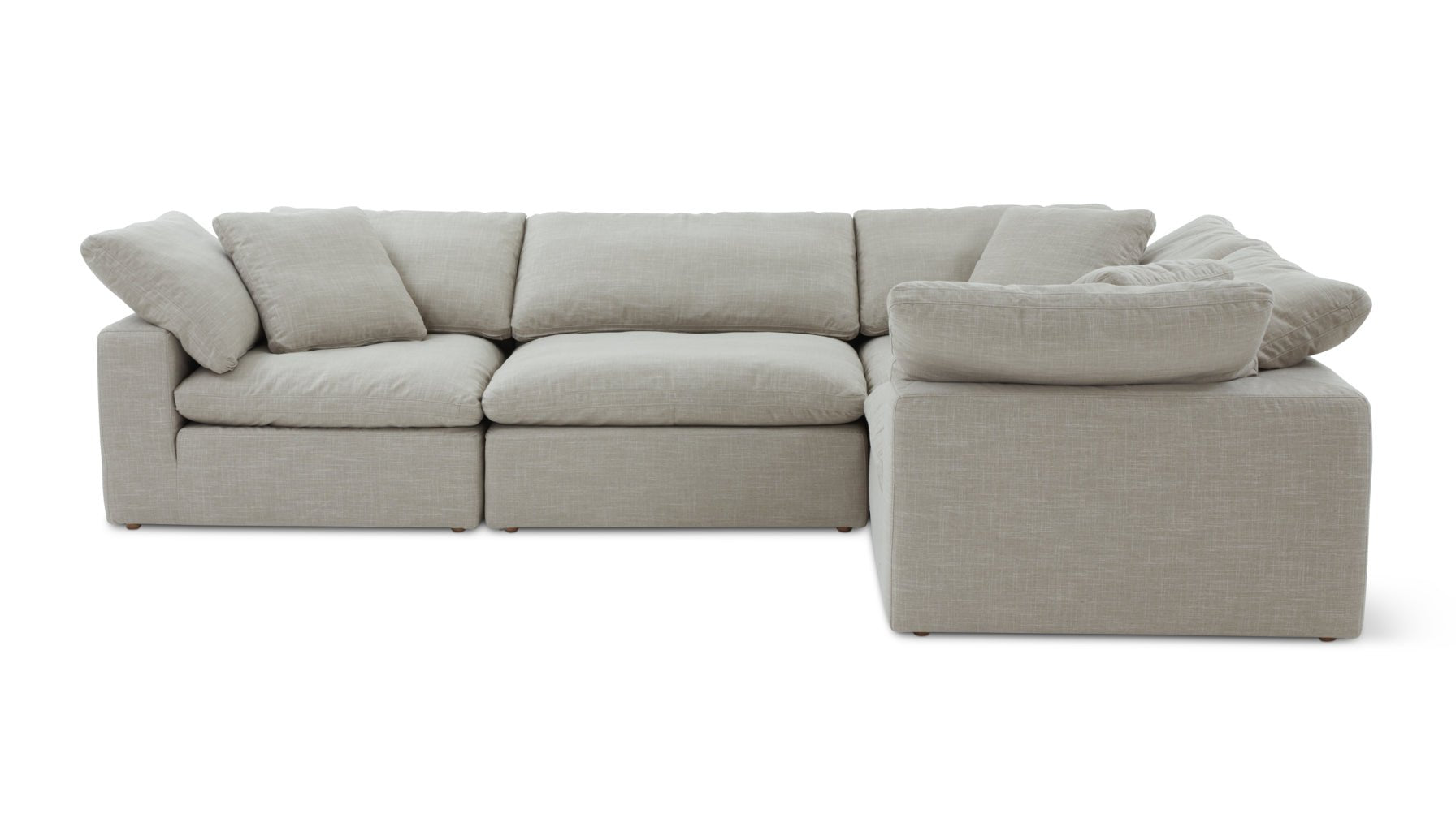 Movie Night™ 4-Piece Modular Sectional Closed, Standard, Light Pebble_image