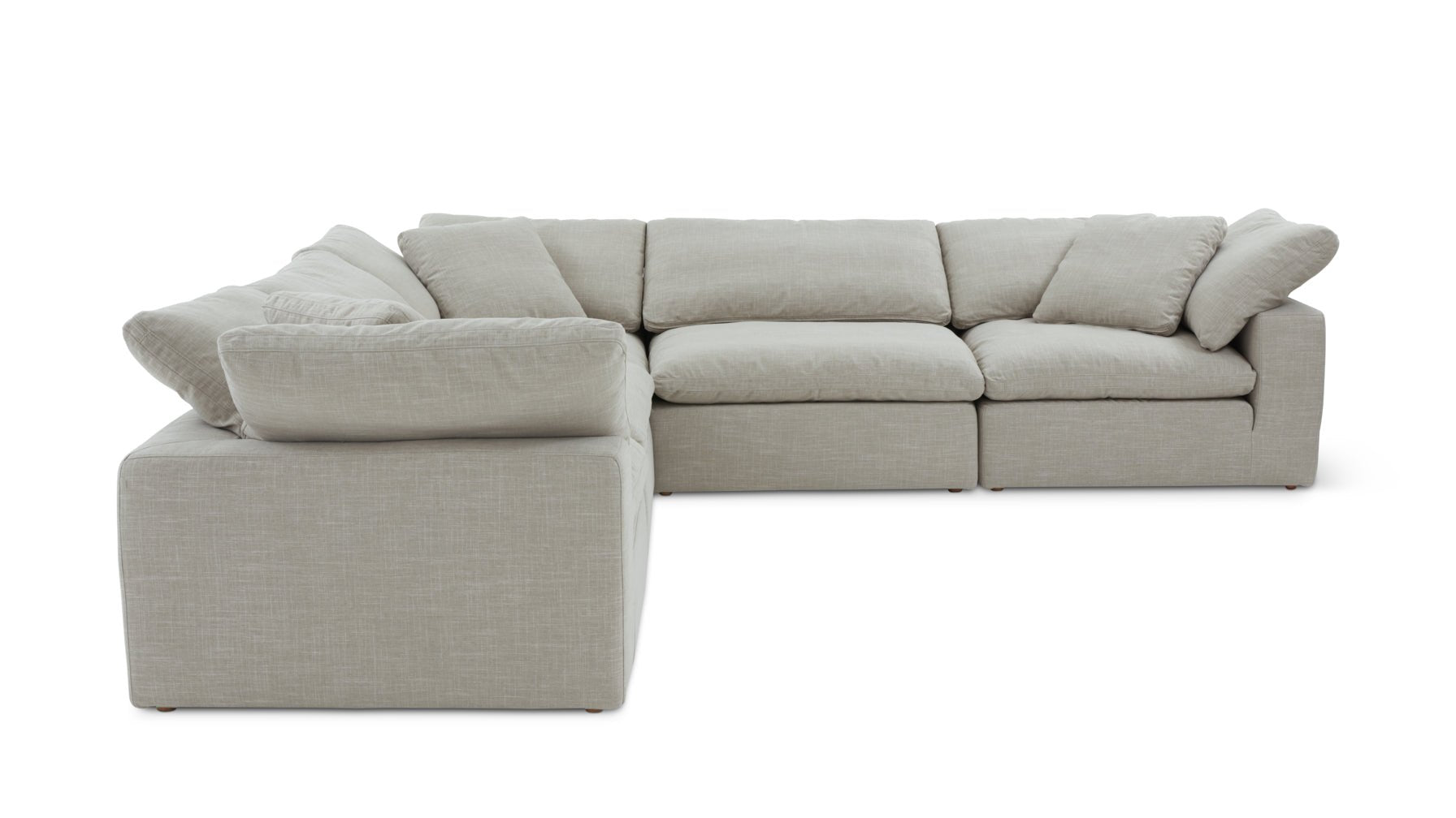 Movie Night™ 5-Piece Modular Sectional Closed, Large, Light Pebble_image