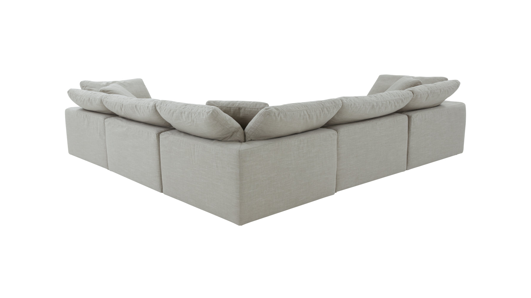 Movie Night™ 5-Piece Modular Sectional Closed, Standard, Light Pebble - Image 7