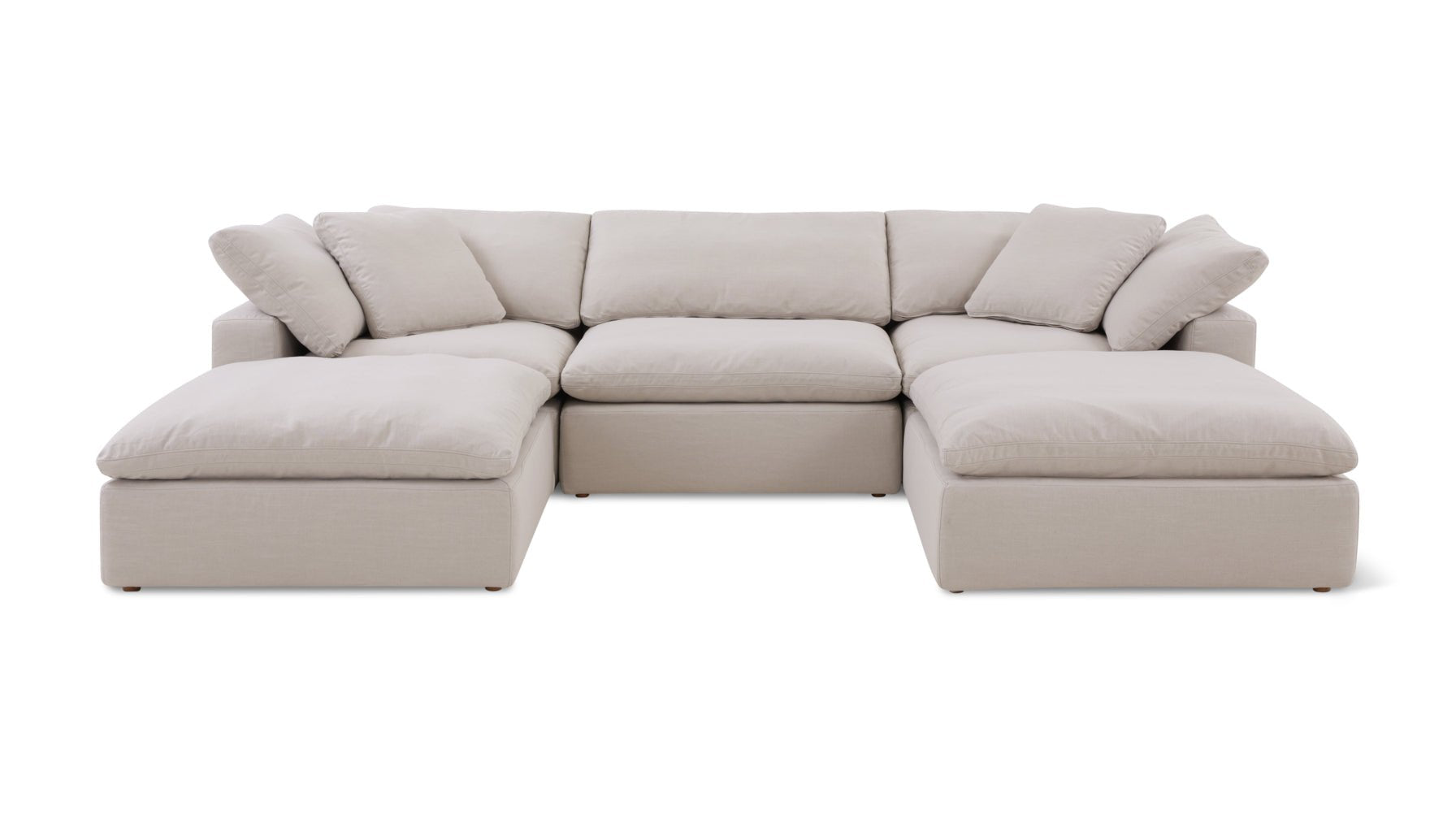 Movie Night™ 5-Piece Modular U-Shaped Sectional, Standard, Clay_image