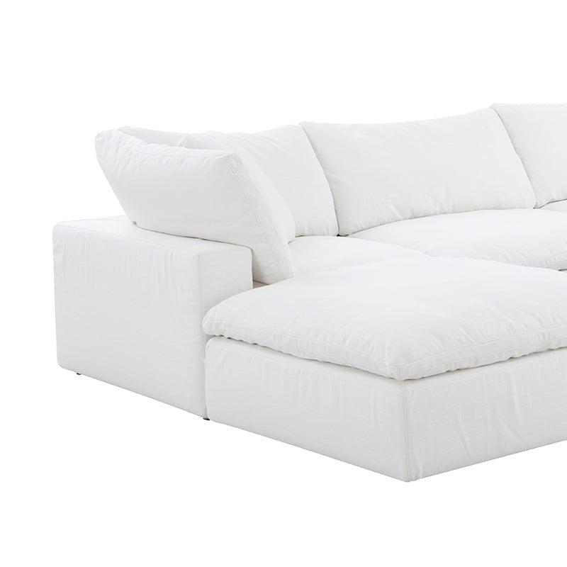 Movie Night™ 5-Piece Modular U-Shaped Sectional, Large, Brie - Image 7