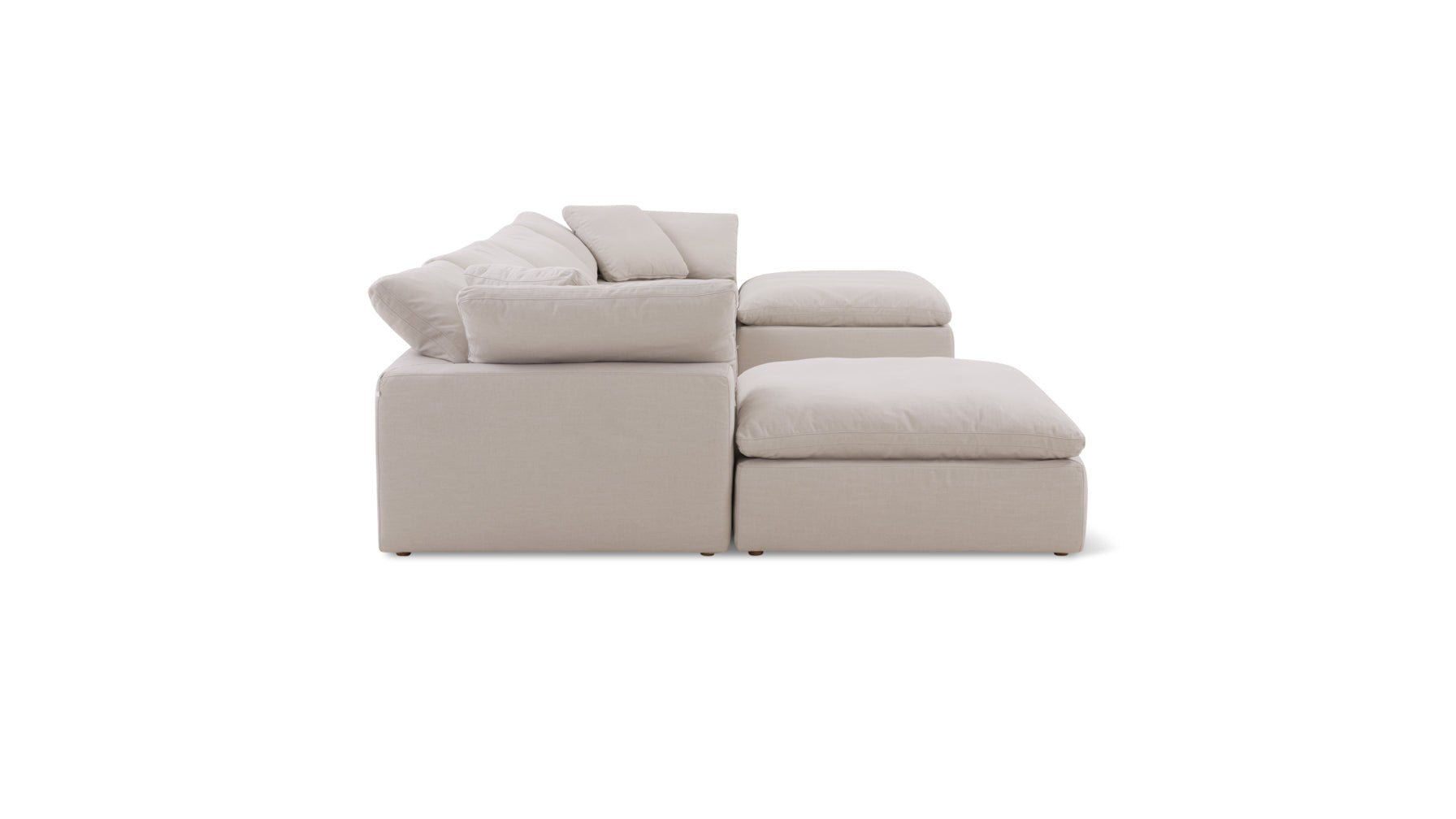 Movie Night™ 6-Piece Modular U-Shaped Sectional, Large, Clay - Image 11