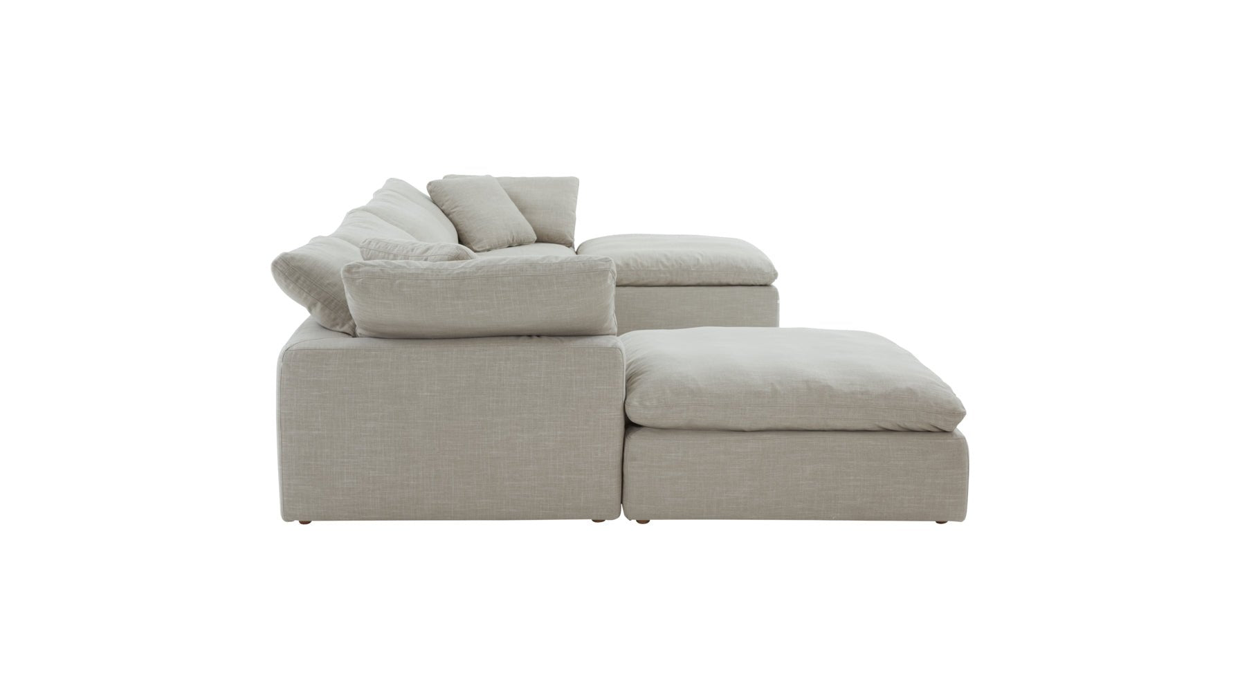 Movie Night™ 6-Piece Modular U-Shaped Sectional, Standard, Light Pebble - Image 10