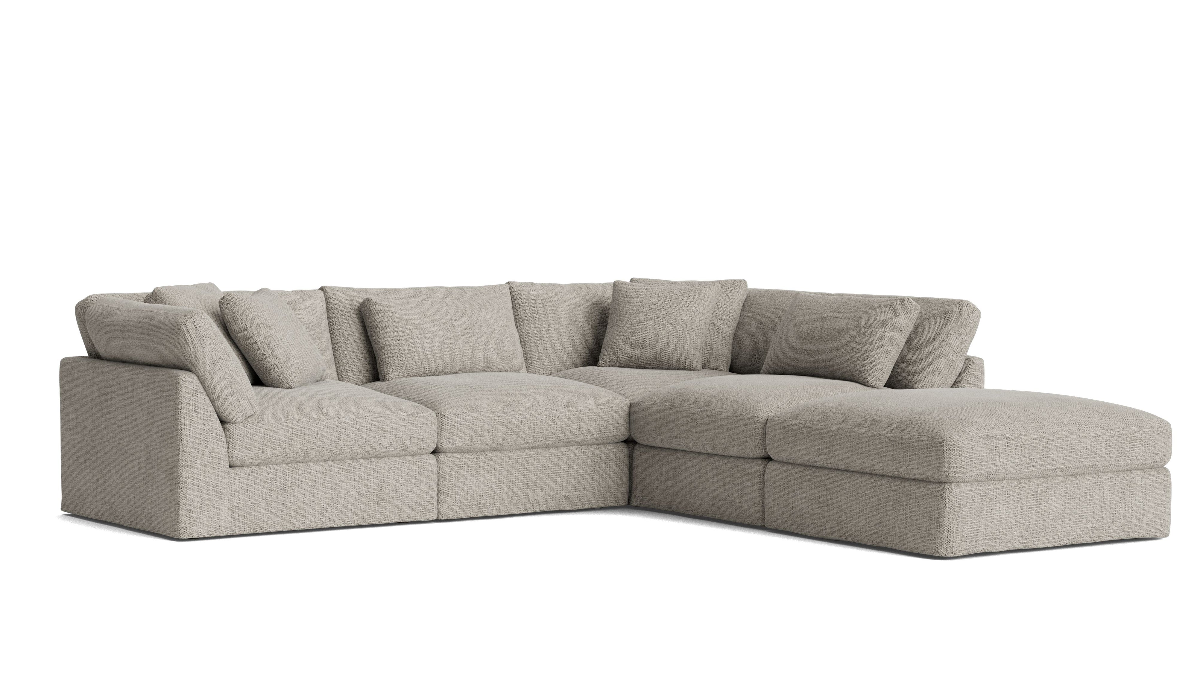 Get Together™ 5 - Piece Modular Sectional, Large, Oatmeal - Sundays Company CanadaSEC-YJ-028-007