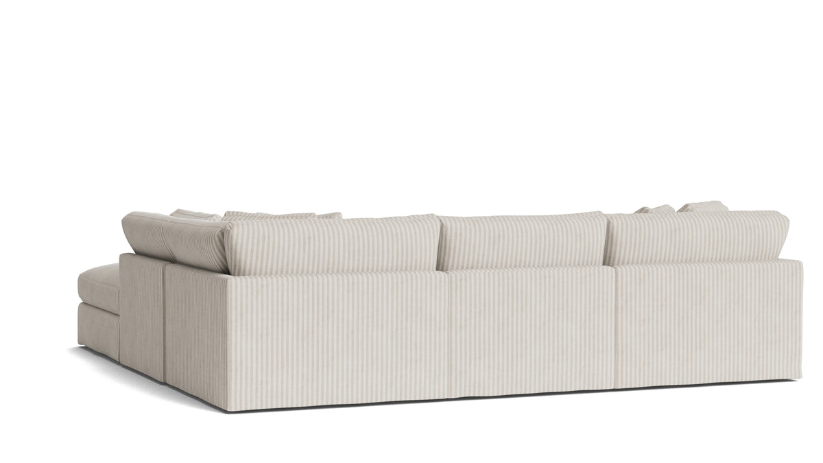 Get Together™ 5-Piece Modular Sectional, Large, Newport Stripe — alternate view