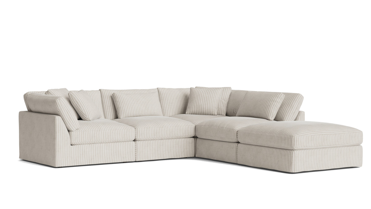 Get Together™ 5-Piece Modular Sectional, Large, Newport Stripe — alternate view