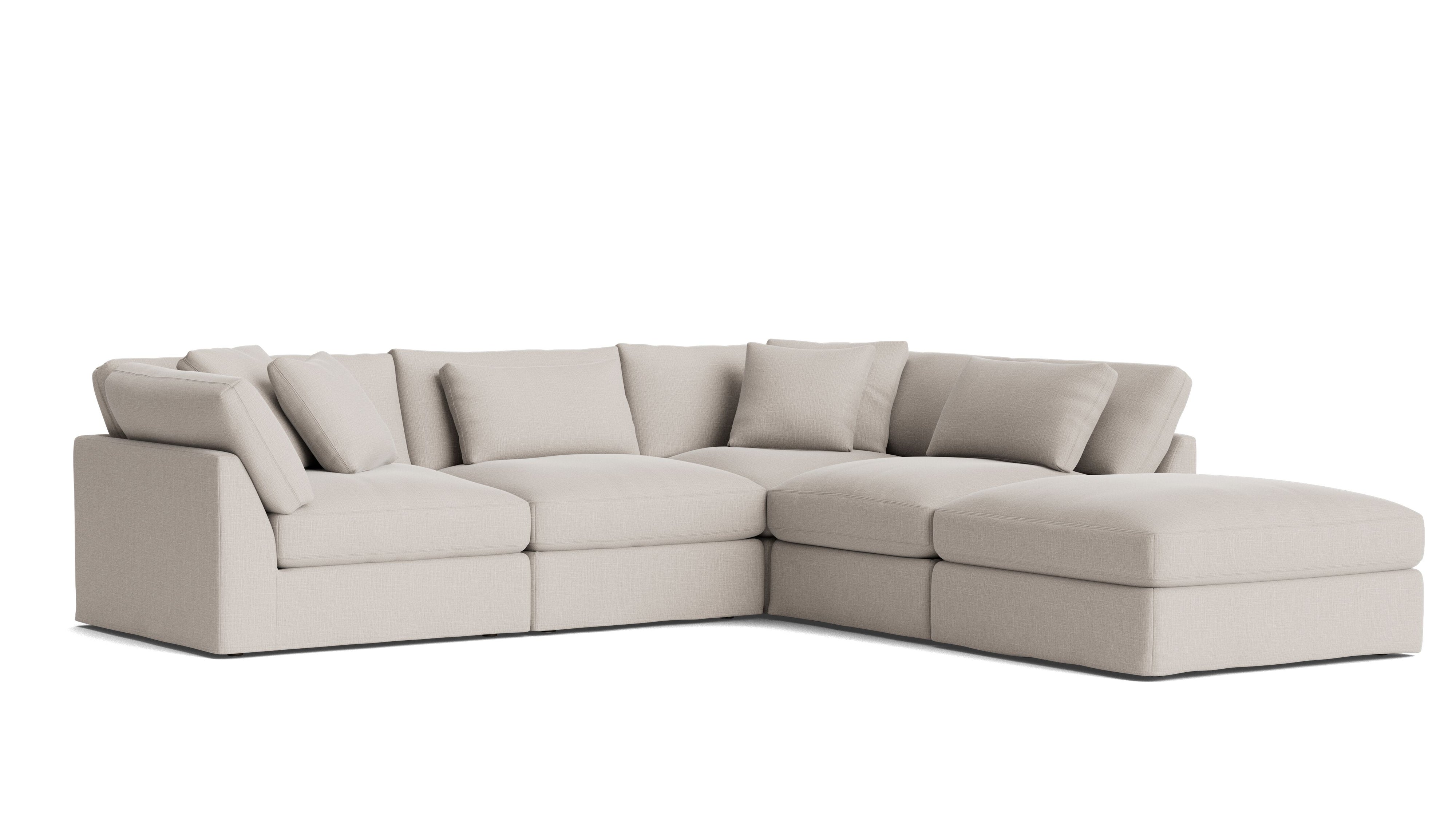 Get Together™ 5 - Piece Modular Sectional, Large, Clay - Sundays Company CanadaSEC-YJ-028-015
