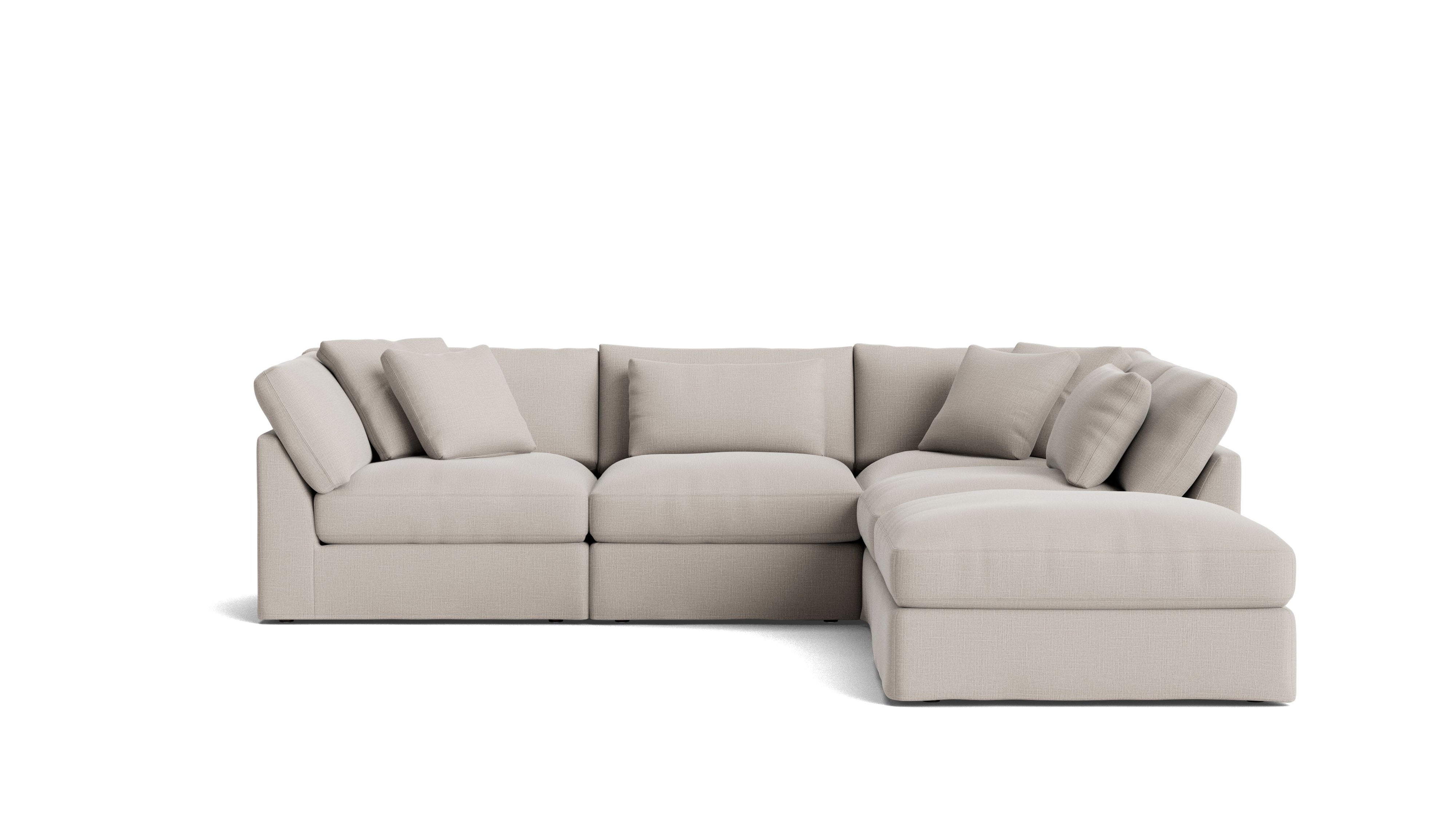 Get Together™ 5 - Piece Modular Sectional, Large, Clay - Sundays Company CanadaSEC-YJ-028-015