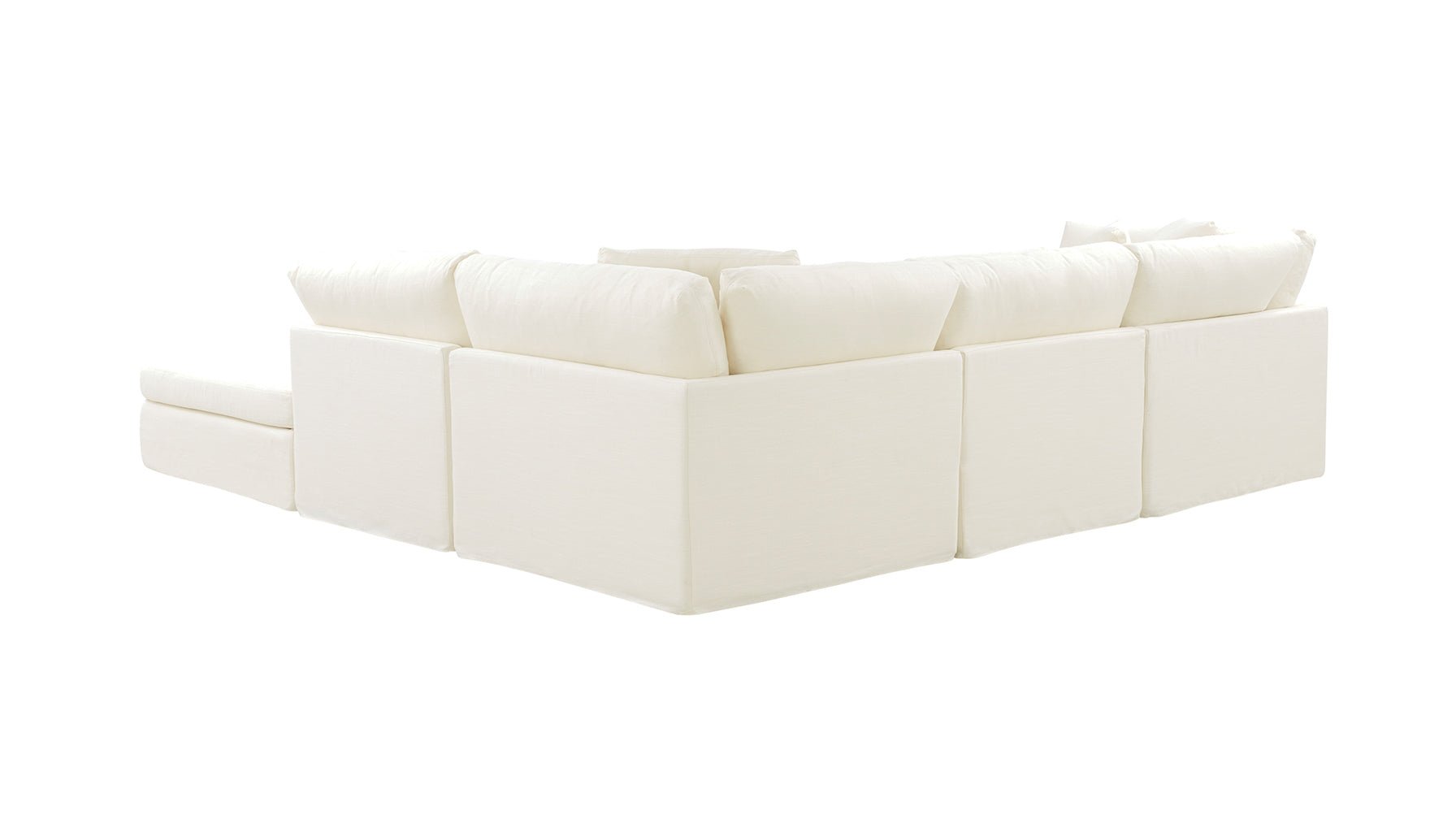 Get Together™ 5-Piece Modular Sectional, Large, Cream Linen - Image 9