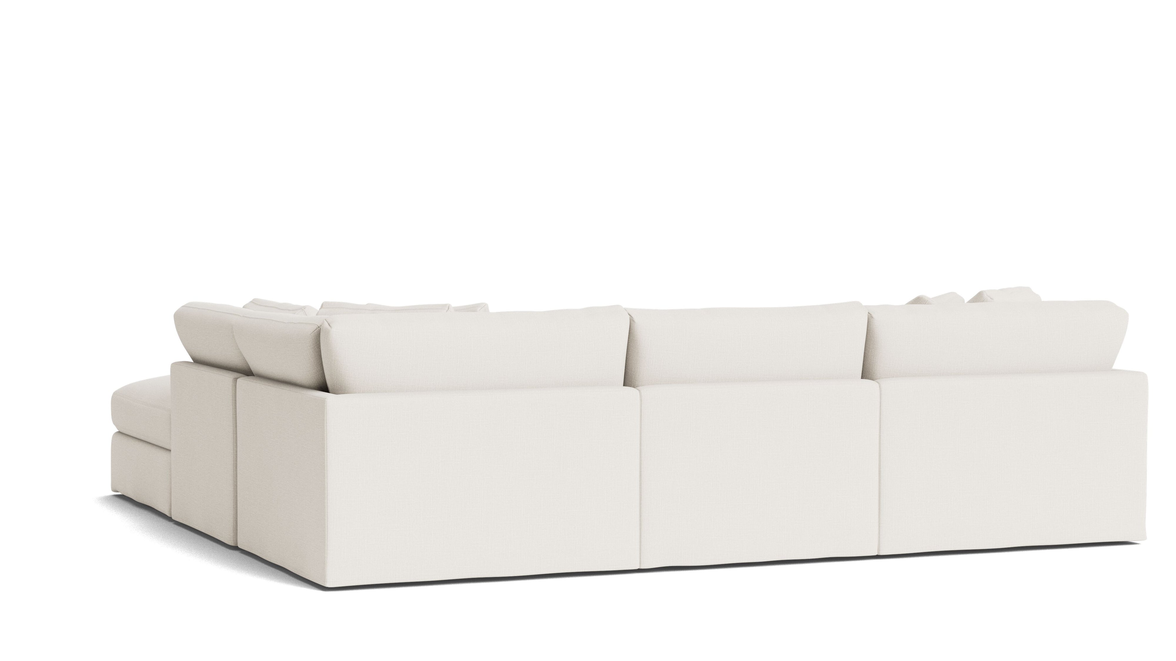 Get Together™ 5 - Piece Modular Sectional, Large, Cream Linen - Sundays Company CanadaSEC-YJ-028-018