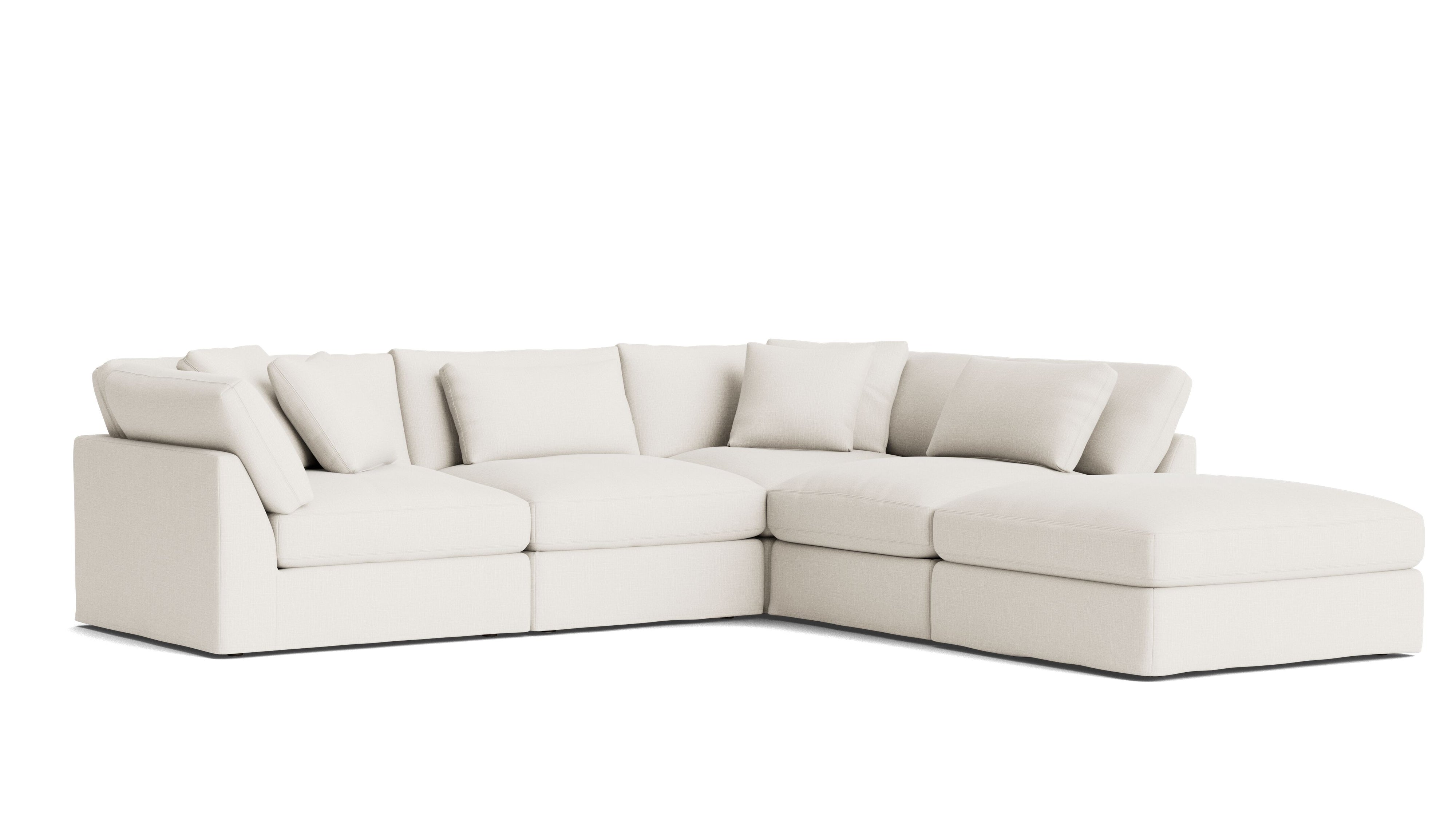 Get Together™ 5 - Piece Modular Sectional, Large, Cream Linen - Sundays Company CanadaSEC-YJ-028-018