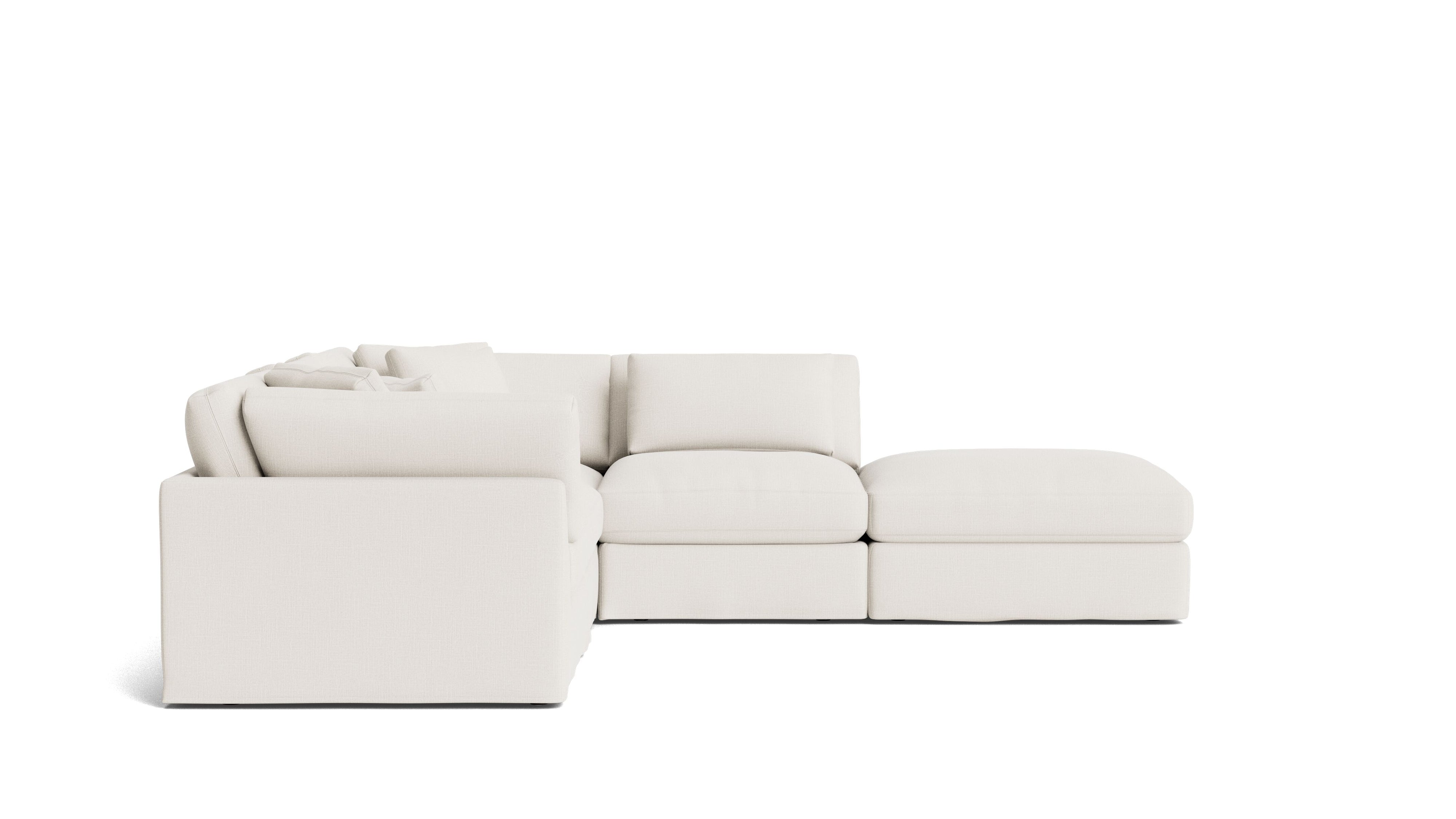 Get Together™ 5 - Piece Modular Sectional, Large, Cream Linen - Sundays Company CanadaSEC-YJ-028-018