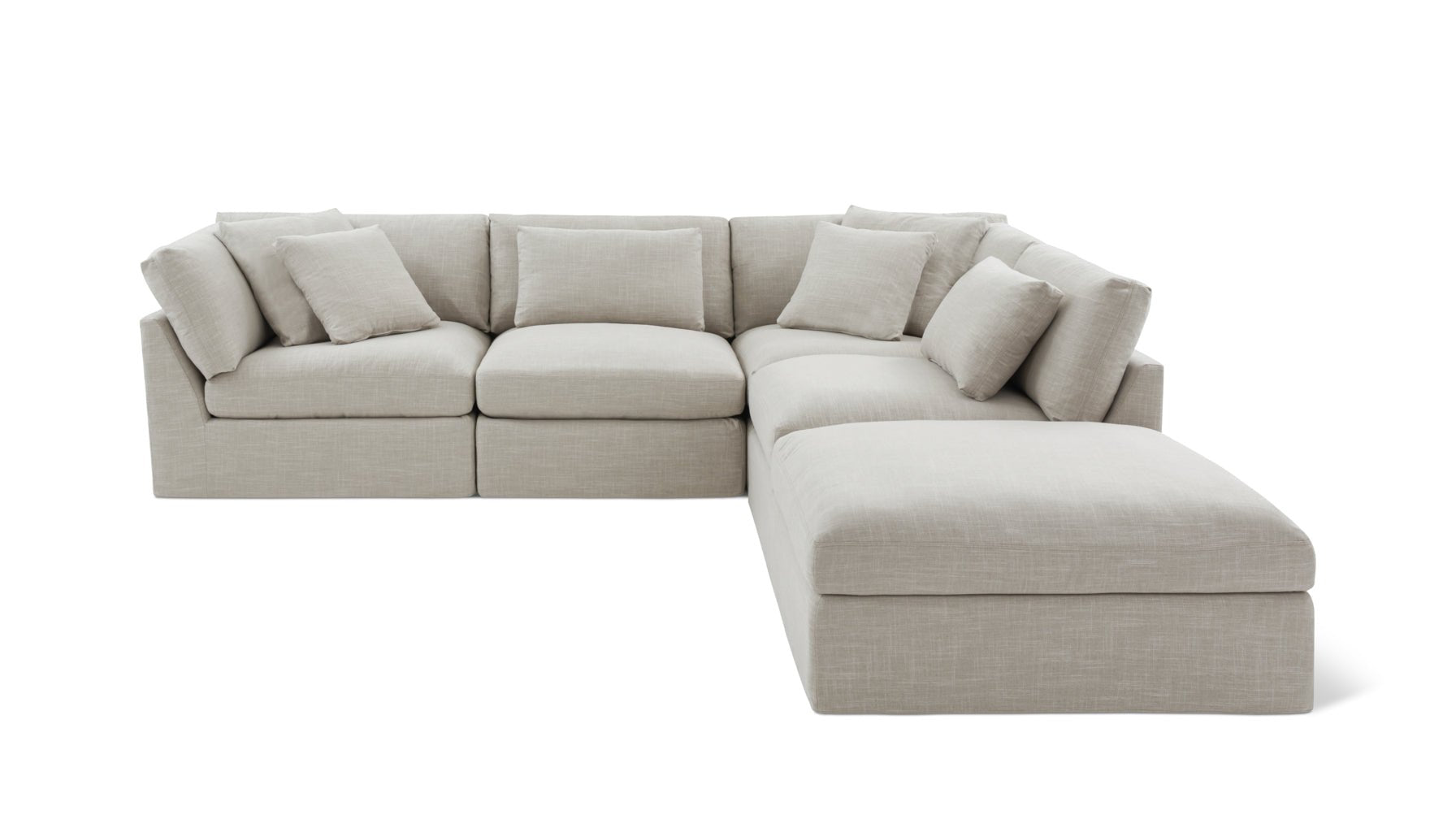 Get Together™ 5-Piece Modular Sectional, Large, Light Pebble - Image 1