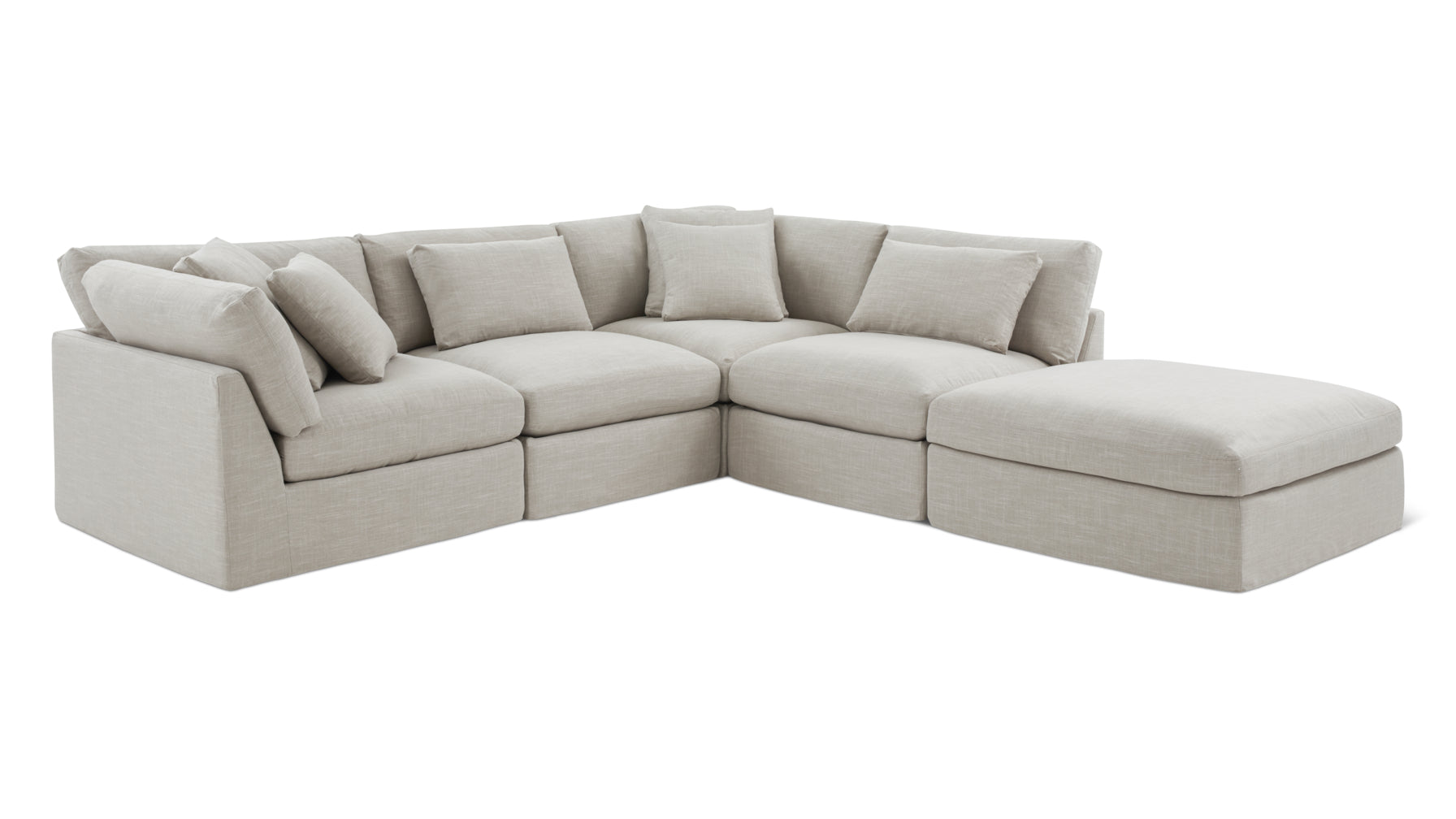 Get Together™ 5-Piece Modular Sectional, Large, Light Pebble - Image 12