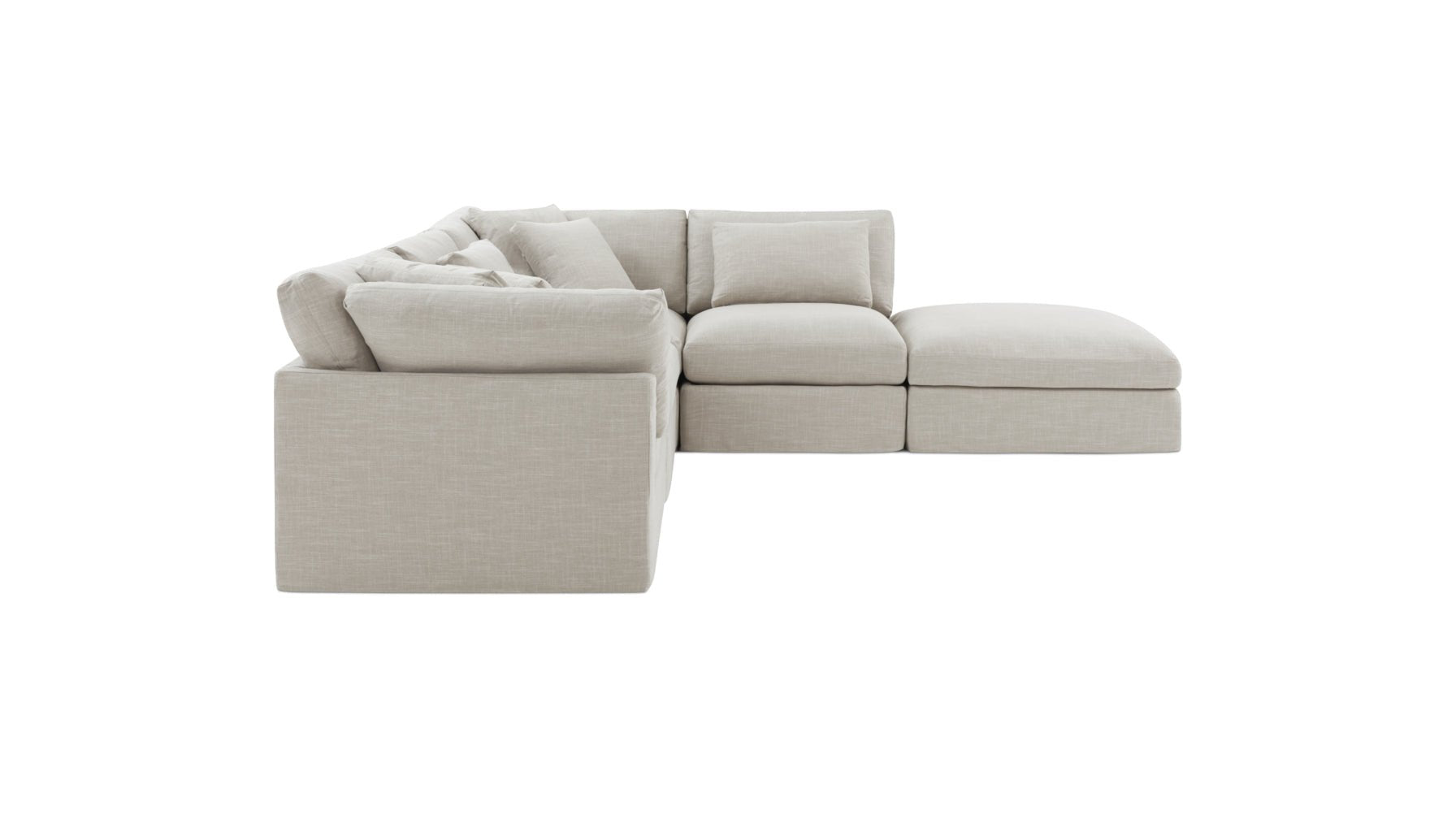 Get Together™ 5-Piece Modular Sectional, Large, Light Pebble - Image 12