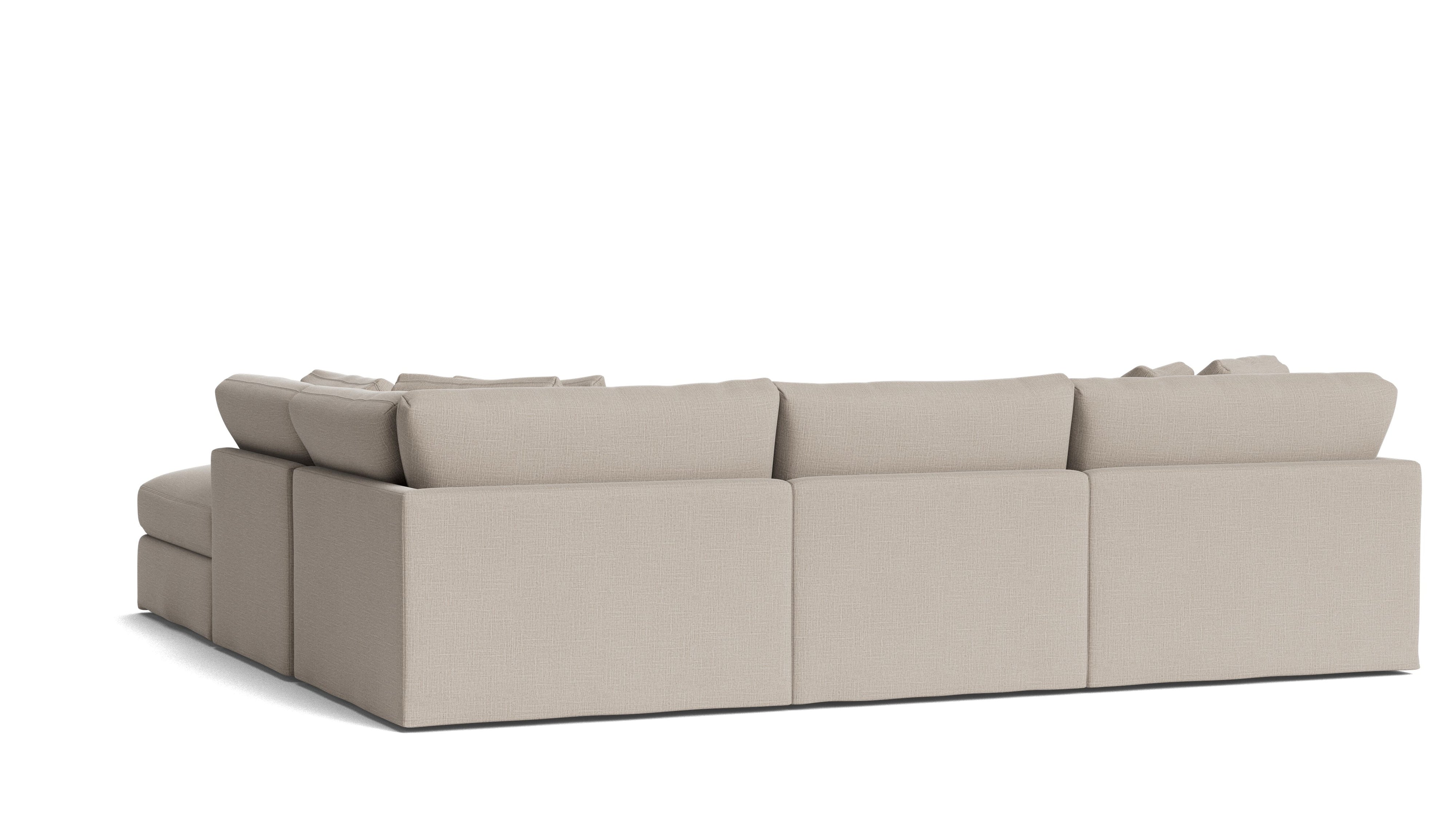 Get Together™ 5 - Piece Modular Sectional, Large, Light Pebble - Sundays Company CanadaSEC-YJ-028-029