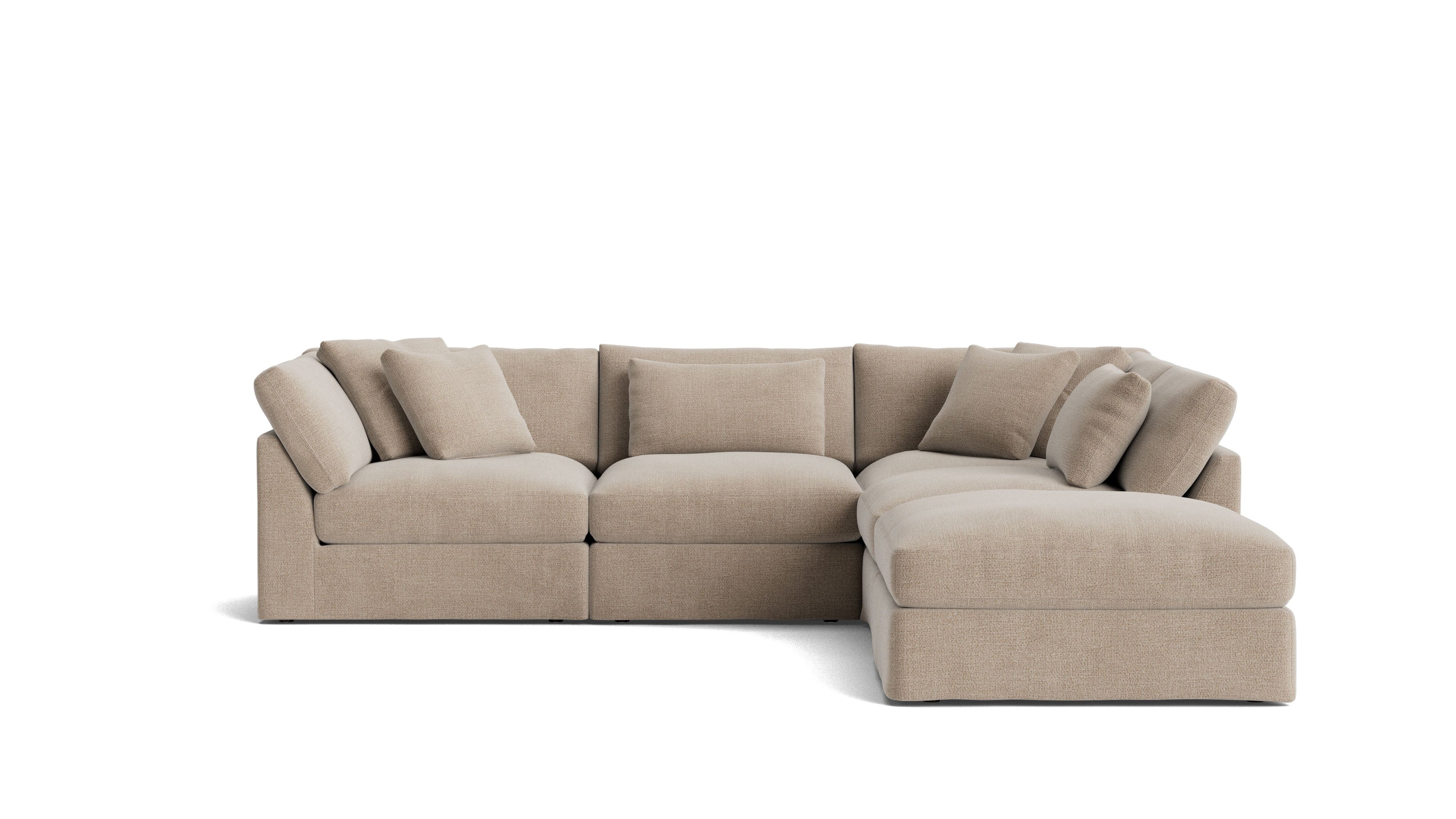 Get Together™ 5 - Piece Modular Sectional, Large, Champagne - Sundays Company CanadaSEC-YJ-028-041