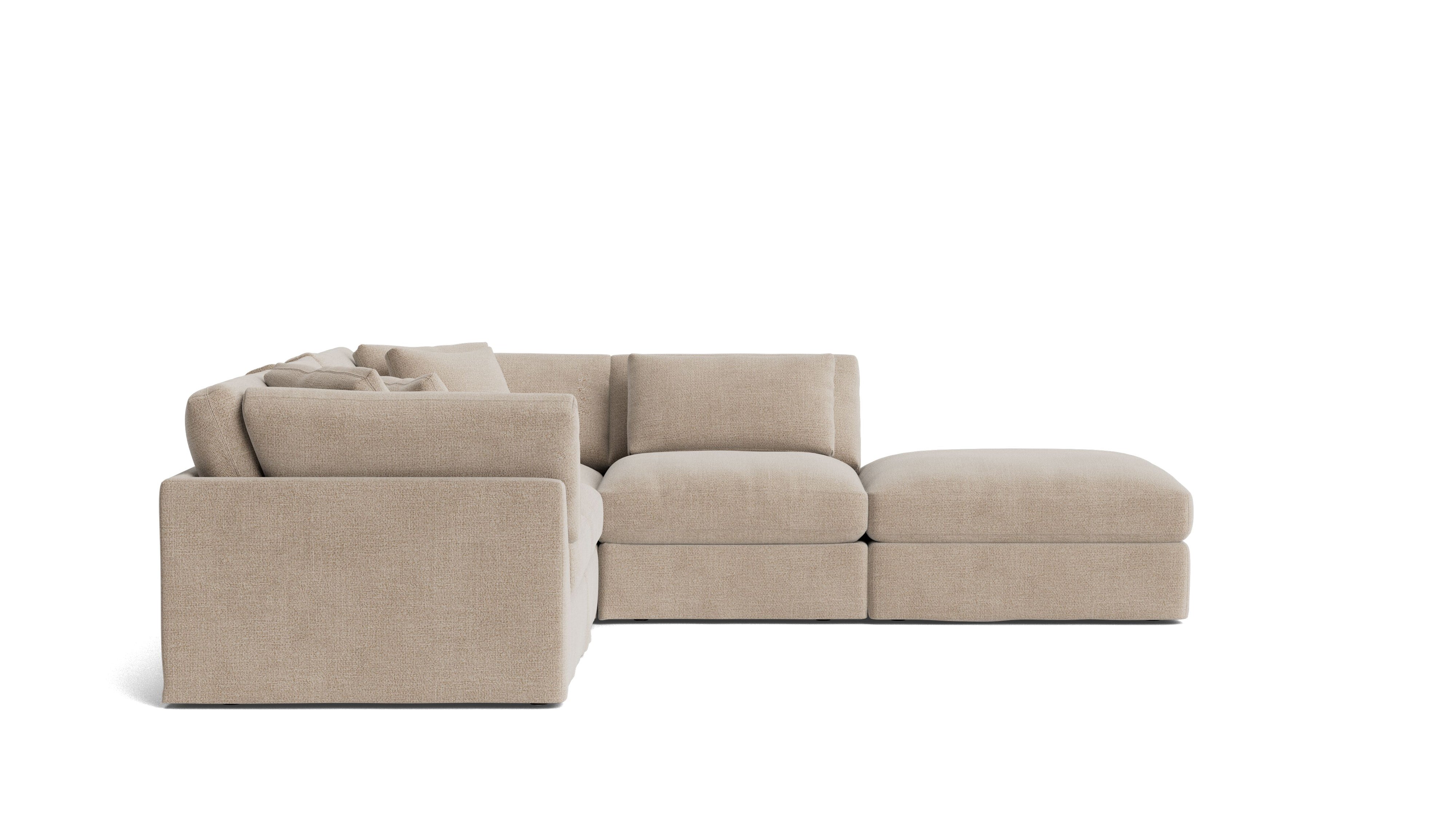 Get Together™ 5 - Piece Modular Sectional, Large, Champagne - Sundays Company CanadaSEC-YJ-028-041