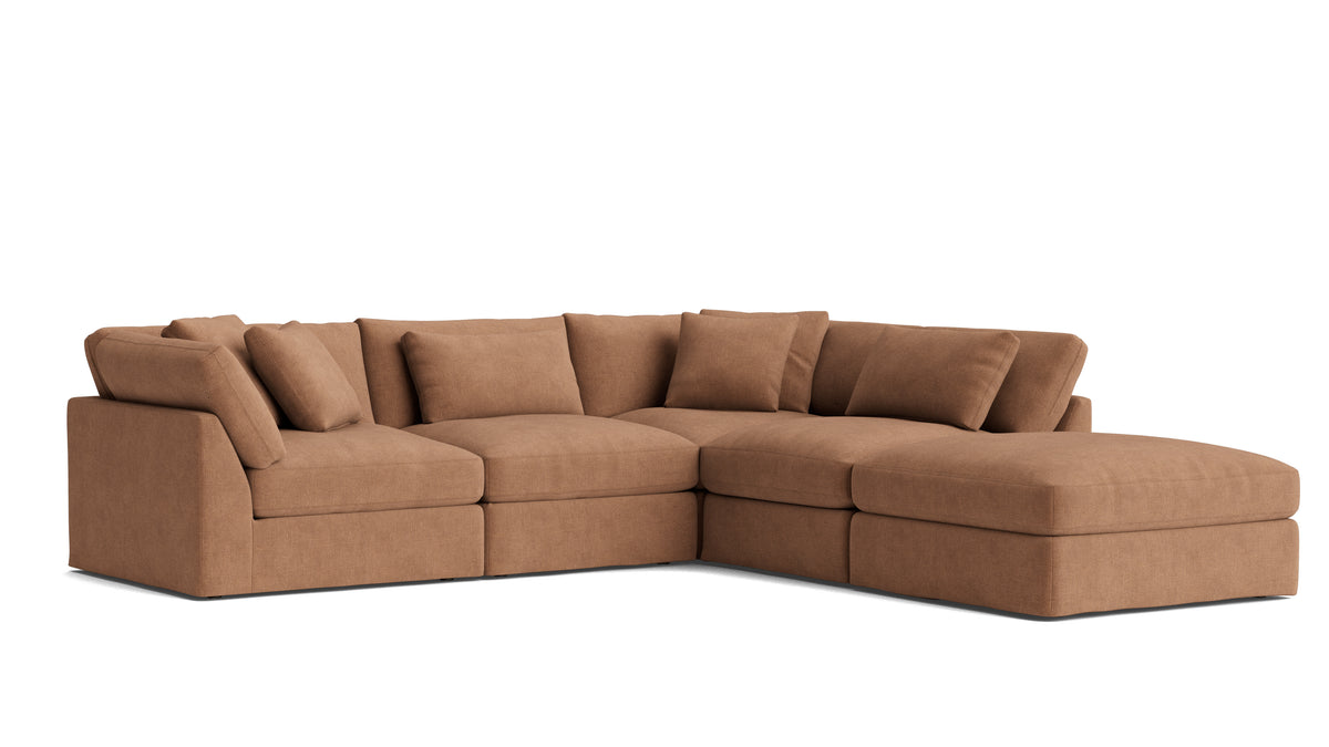 Get Together™ 5-Piece Modular Sectional, Large, Spice