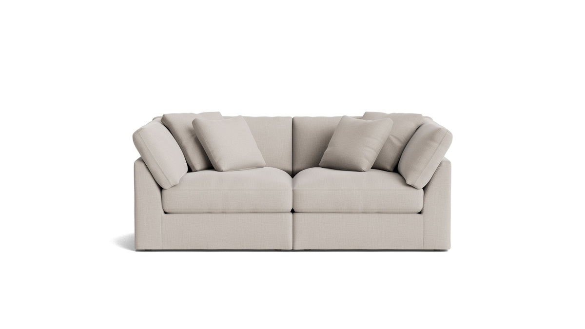 Get Together™ 2 Piece Modular Sofa, Large, Clay