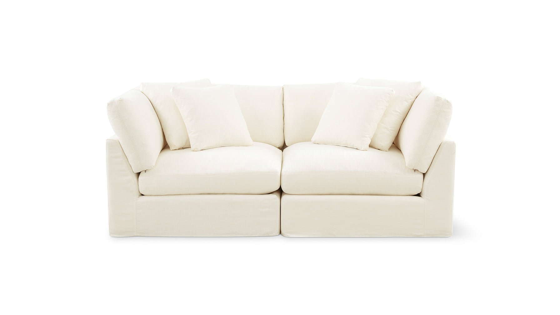 Get Together™ 2-Piece Modular Sofa, Large, Cream Linen_image