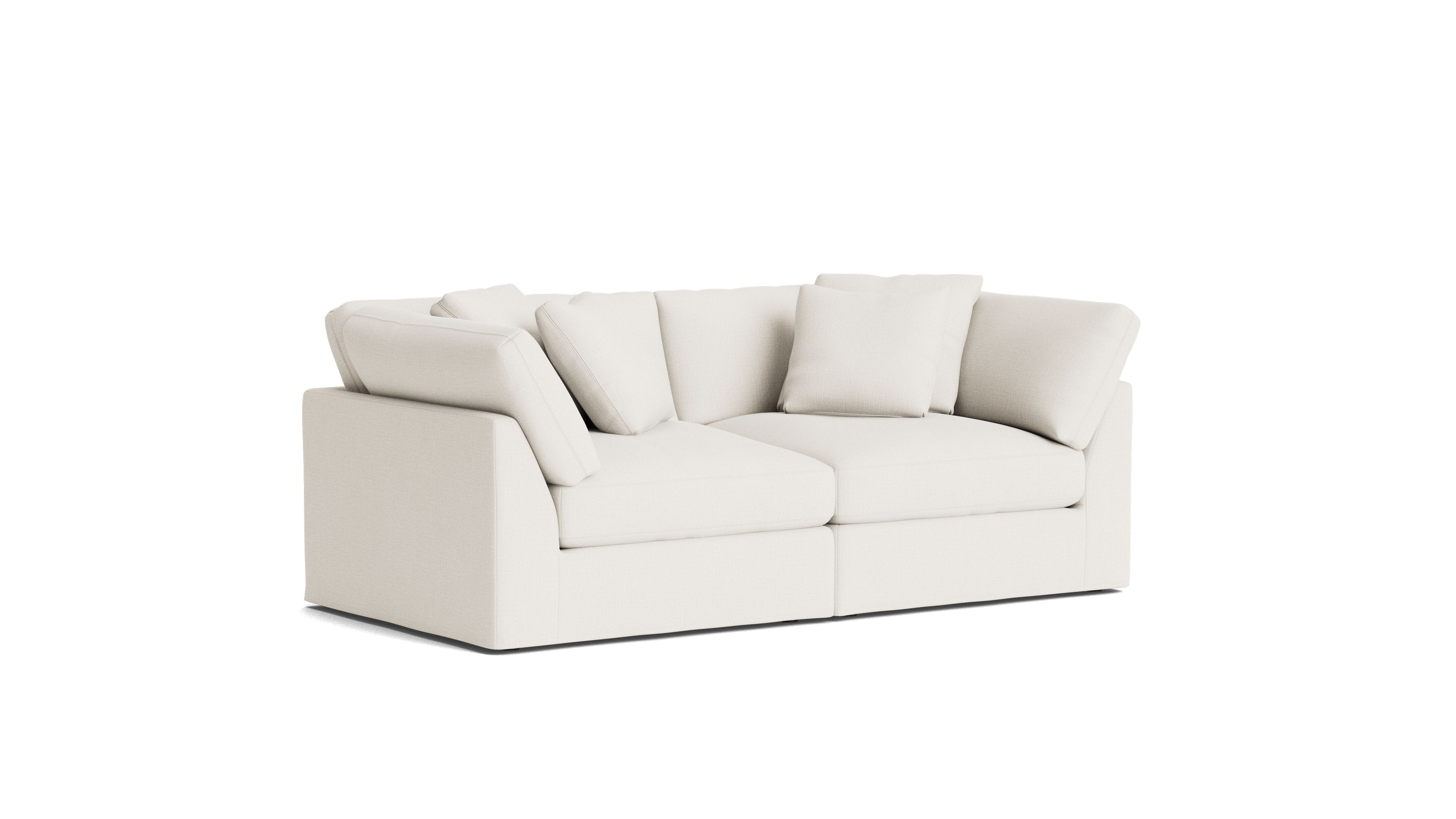 Get Together™ 2 - Piece Modular Sofa, Large, Cream Linen - Sundays Company CanadaSEC-YJ-029-018
