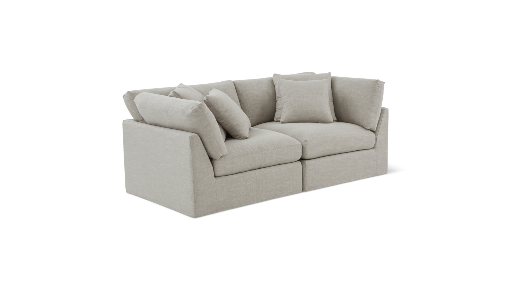 Get Together™ 2-Piece Modular Sofa, Large, Light Pebble_image