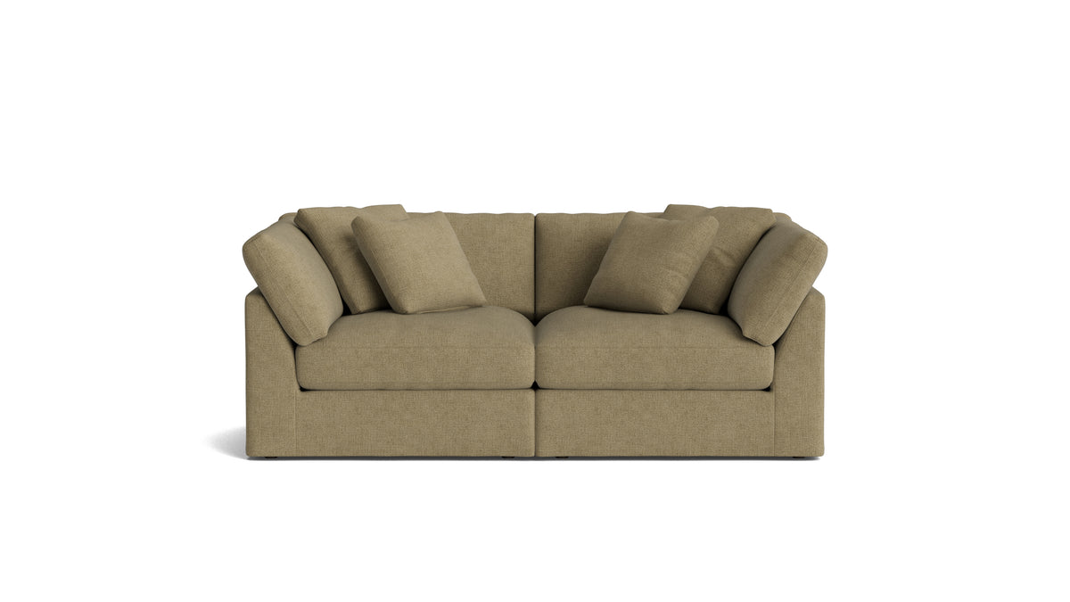 Get Together™ 2-Piece Modular Sofa, Large, Olive