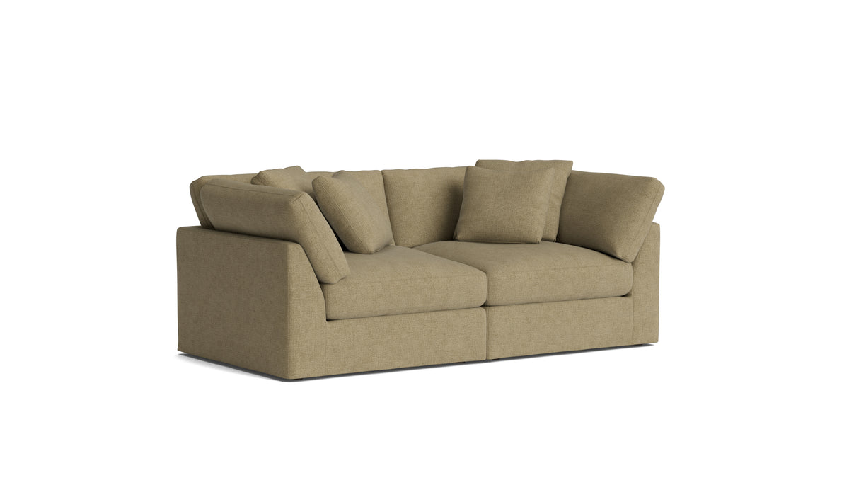 Get Together™ 2-Piece Modular Sofa, Large, Olive — alternate view