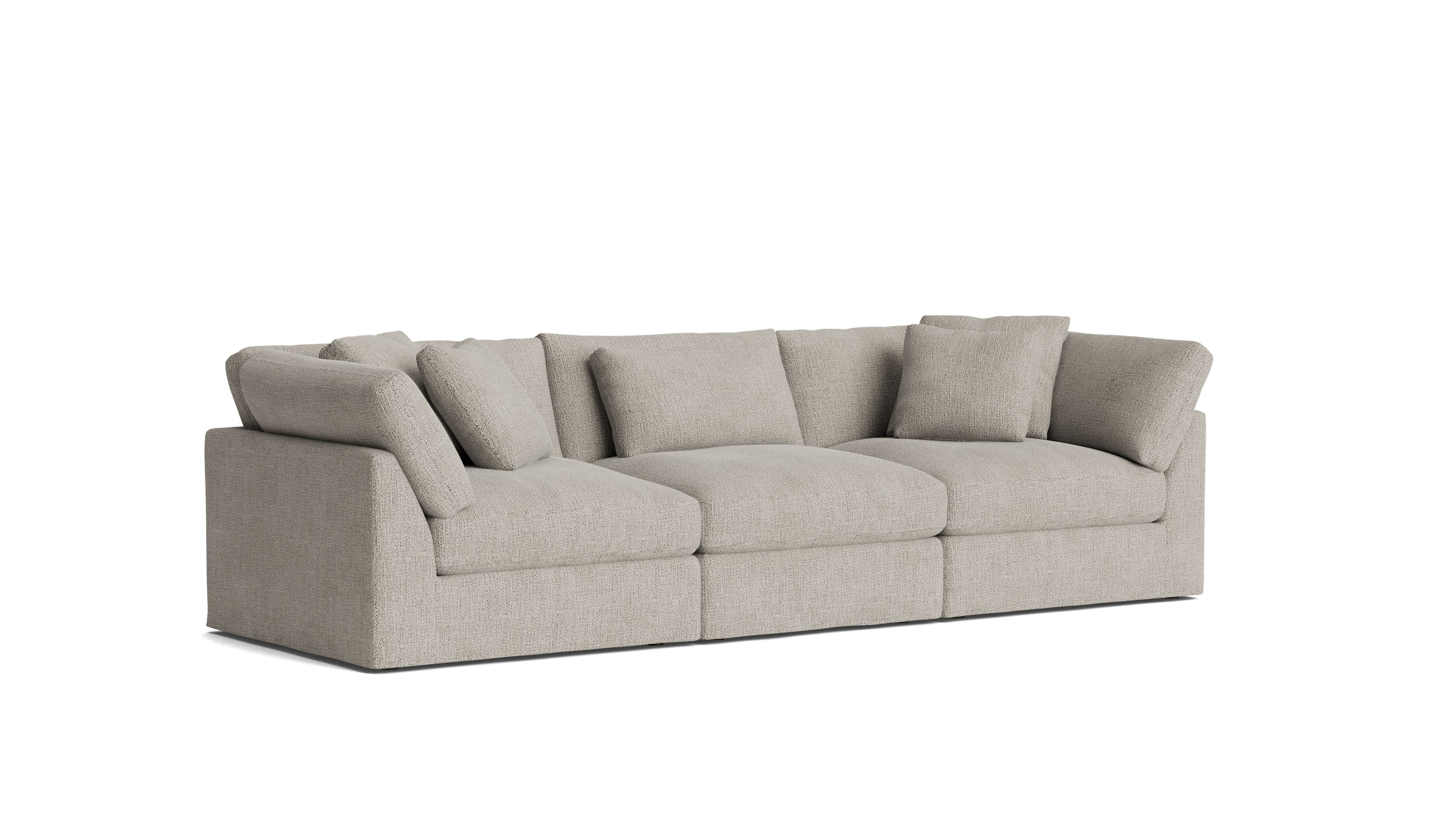 Get Together™ 3 - Piece Modular Sofa, Large, Oatmeal - Sundays Company CanadaSEC-YJ-030-007