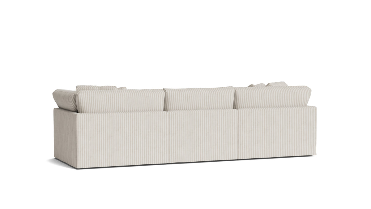 Get Together™ 3-Piece Modular Sofa, Large, Newport Stripe — alternate view