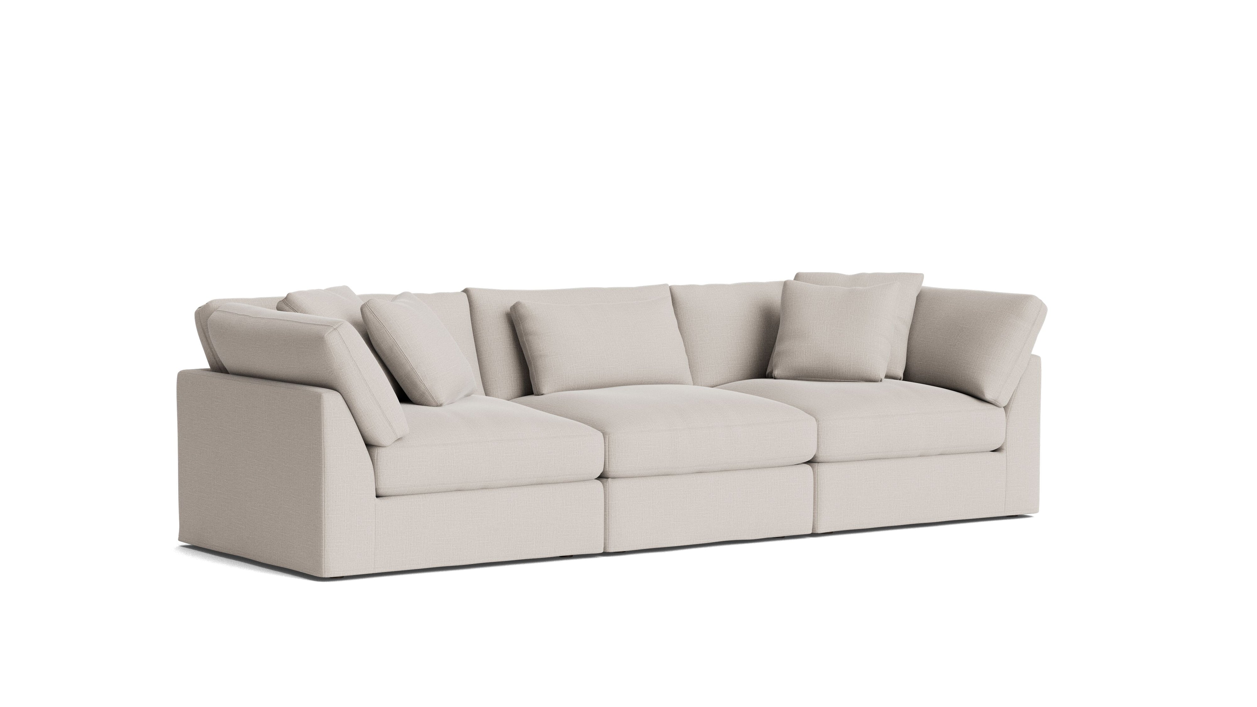 Get Together™ 3 - Piece Modular Sofa, Large, Clay - Sundays Company CanadaSEC-YJ-030-015