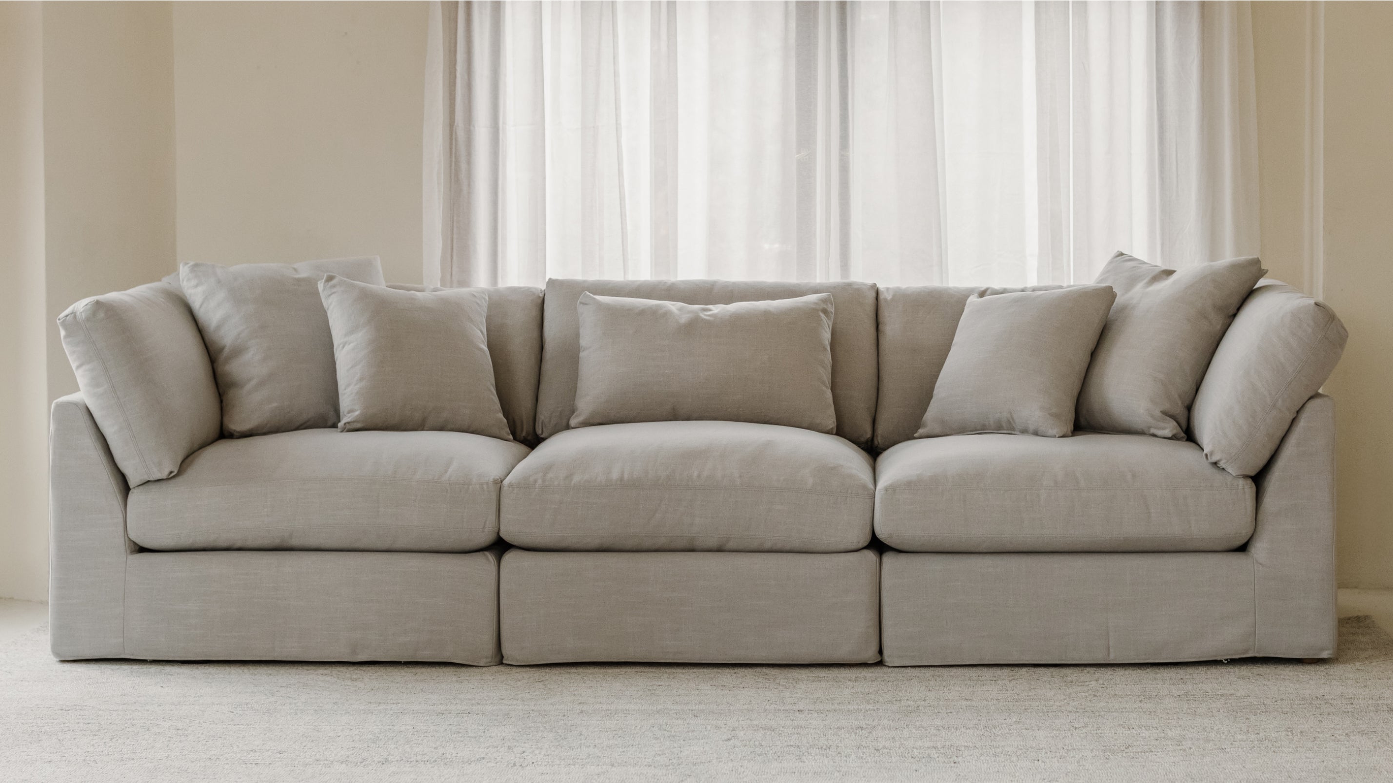 Get Together™ 3-Piece Modular Sofa, Large, Clay