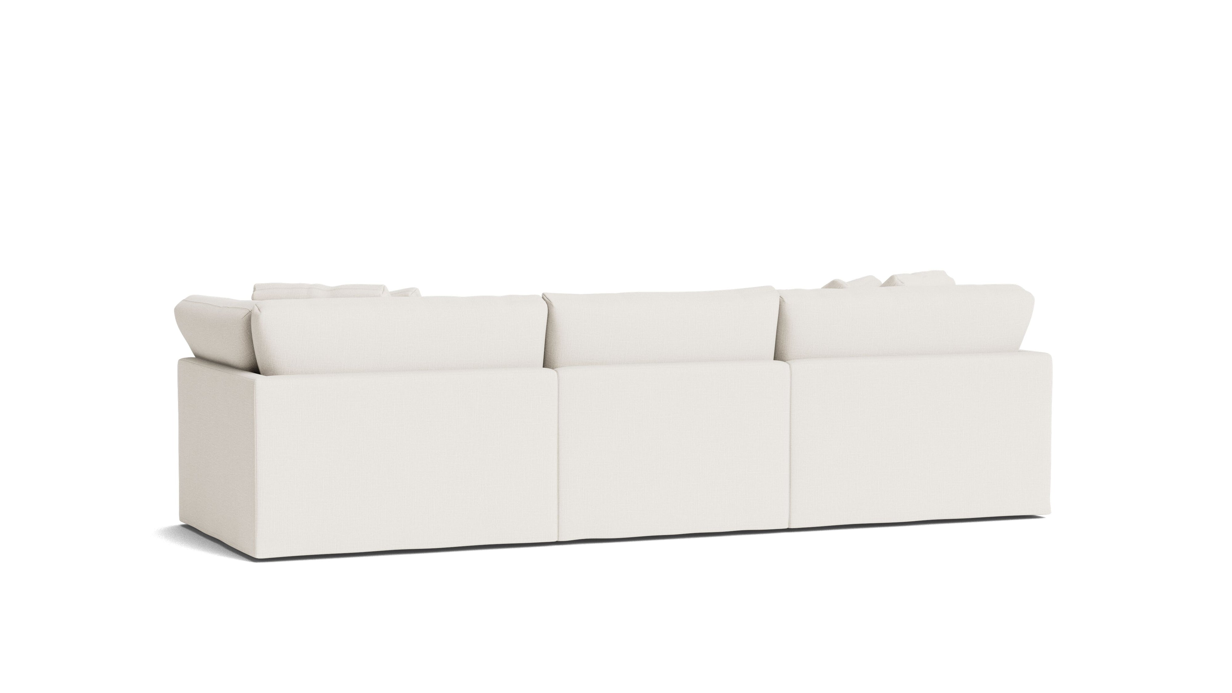 Get Together™ 3 - Piece Modular Sofa, Large, Cream Linen - Sundays Company CanadaSEC-YJ-030-018
