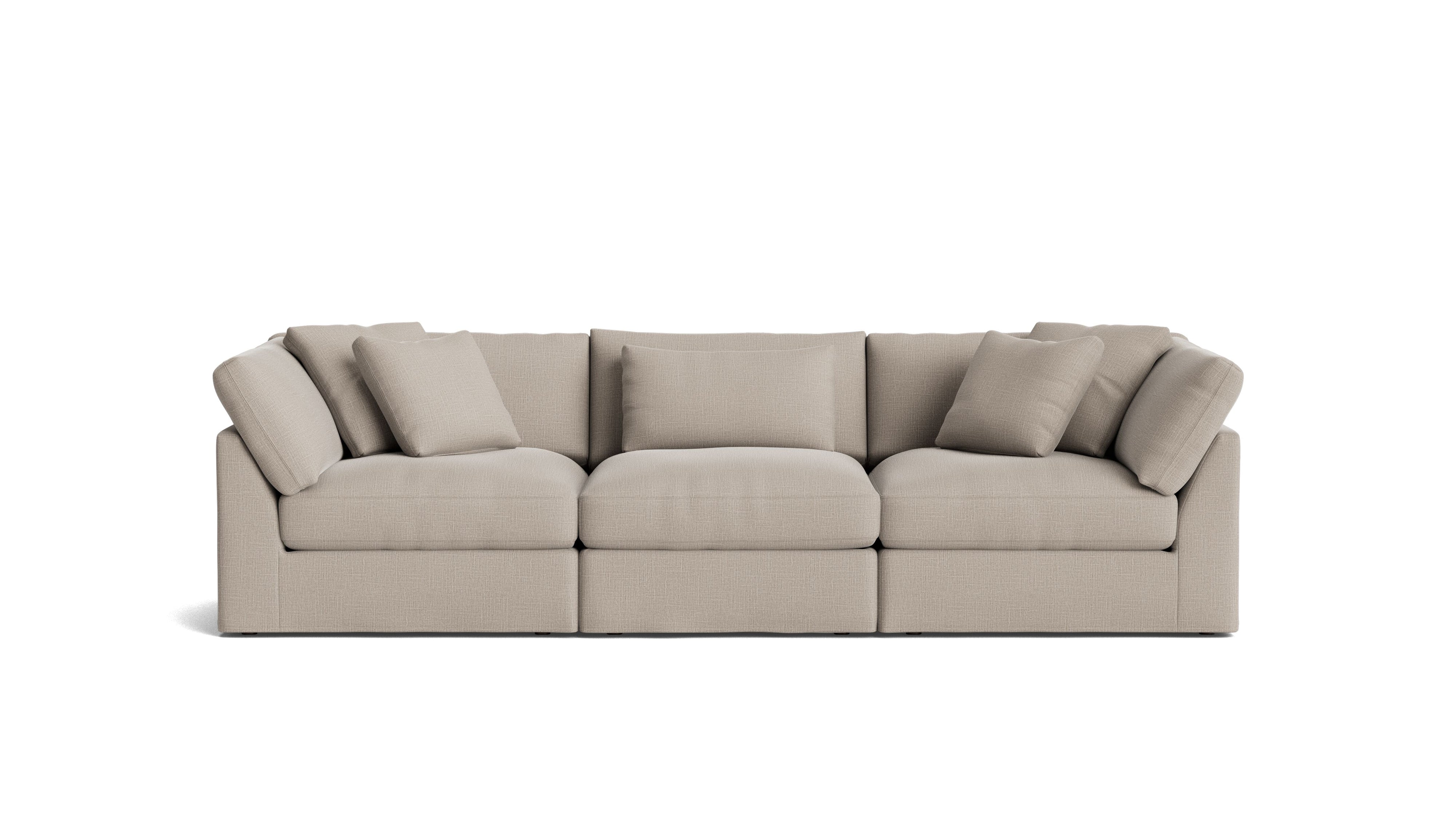 Get Together™ 3 - Piece Modular Sofa, Large, Light Pebble - Sundays Company CanadaSEC-YJ-030-029