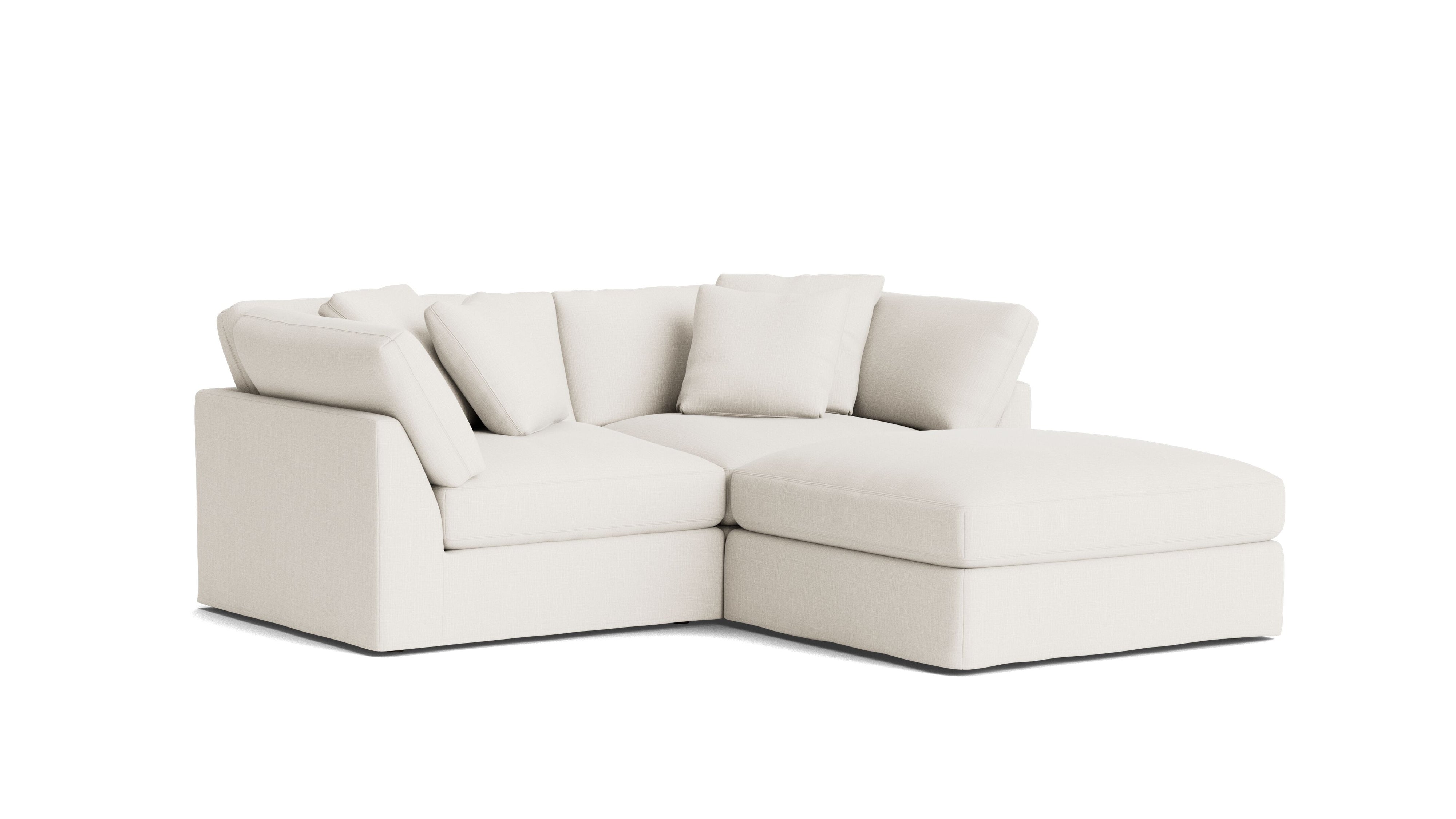 Get Together™ 3 - Piece Modular Sectional, Large, Cream Linen - Sundays Company CanadaSEC-YJ-031-018