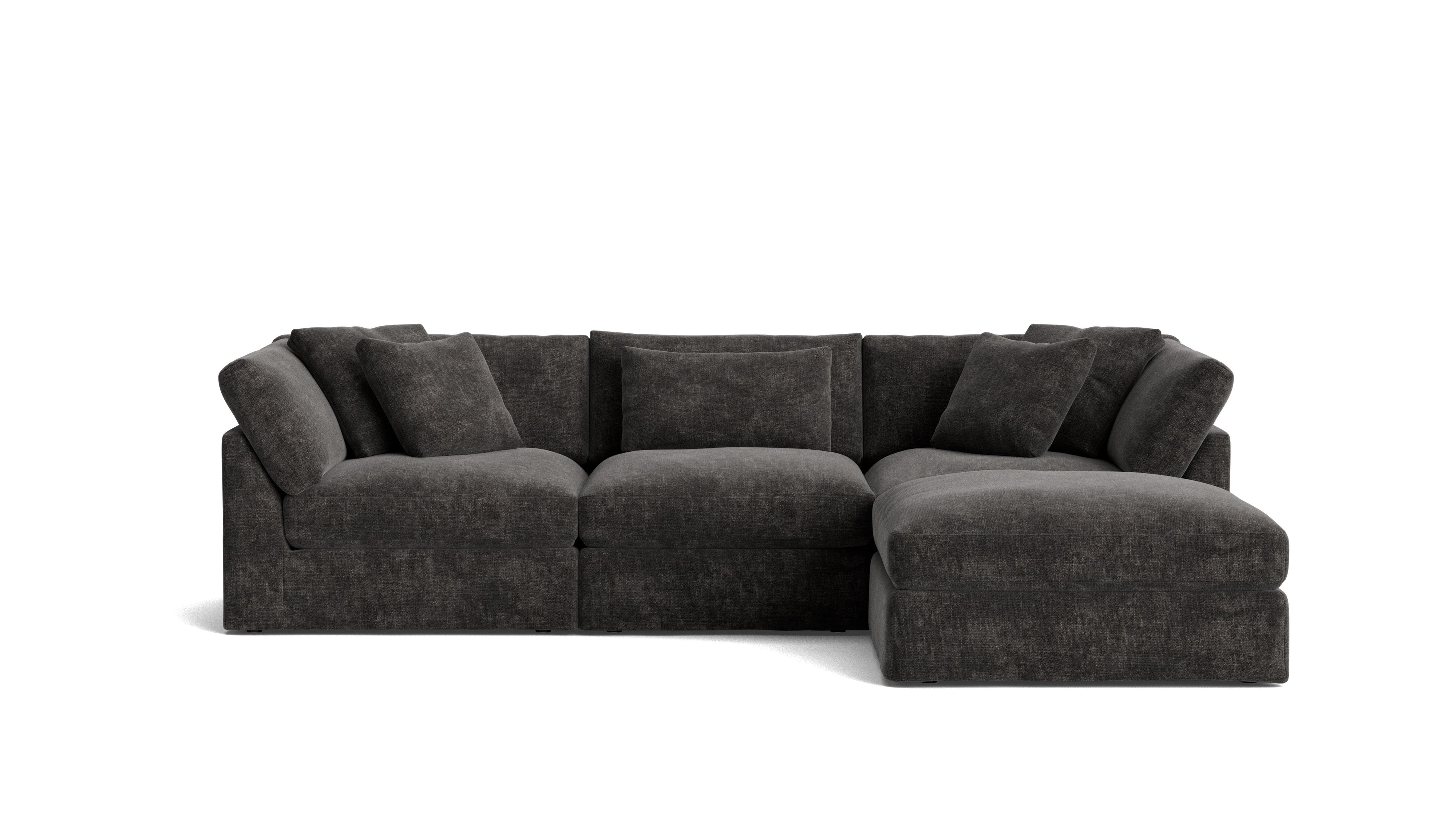 Get Together™ 4 - Piece Modular Sectional, Large, Truffle - Sundays Company CanadaSEC-YJ-032-003