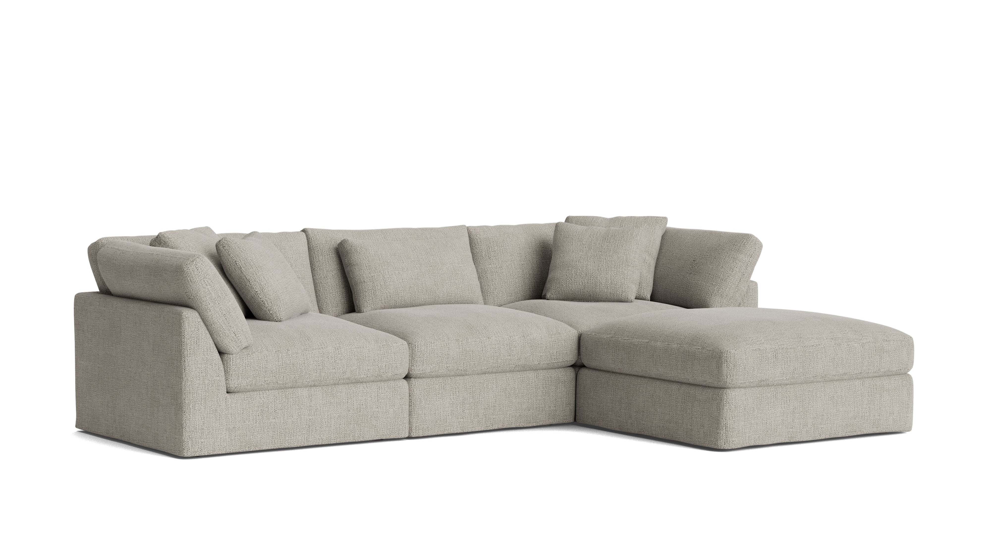 Get Together™ 4 - Piece Modular Sectional, Large, Oatmeal - Sundays Company CanadaSEC-YJ-032-007