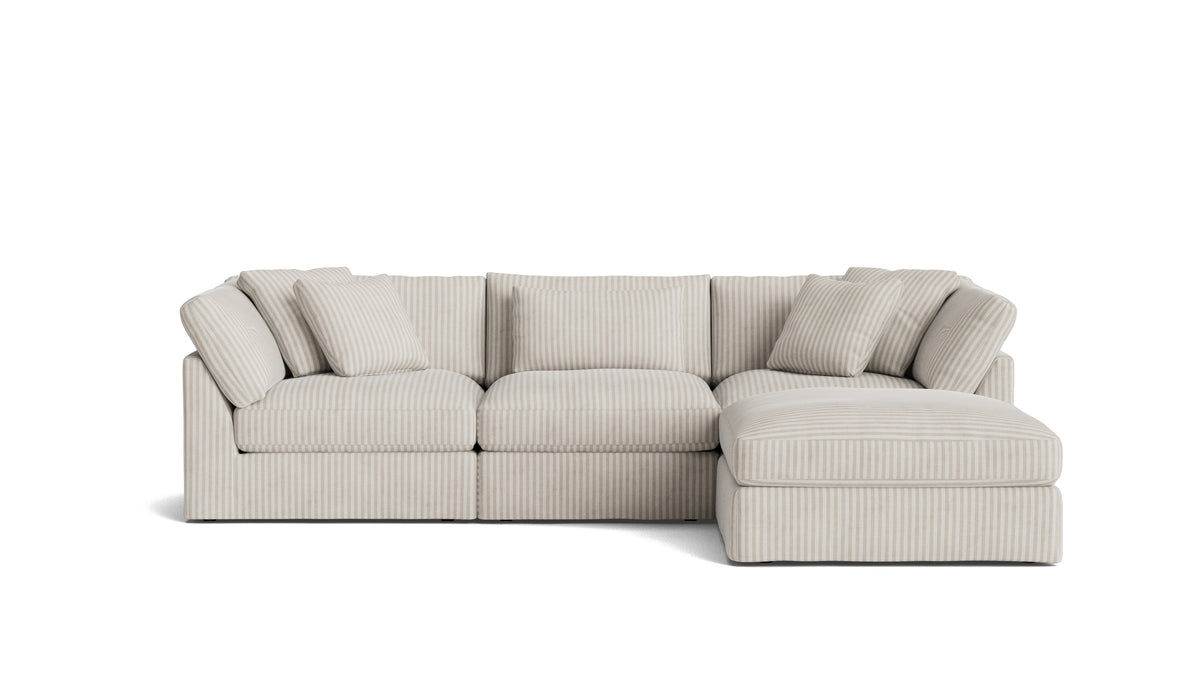 Get Together™ 4-Piece Modular Sectional, Large, Newport Stripe