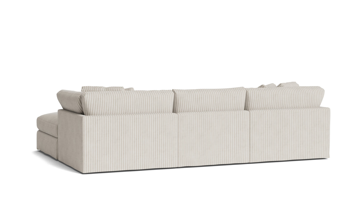 Get Together™ 4-Piece Modular Sectional, Large, Newport Stripe — alternate view